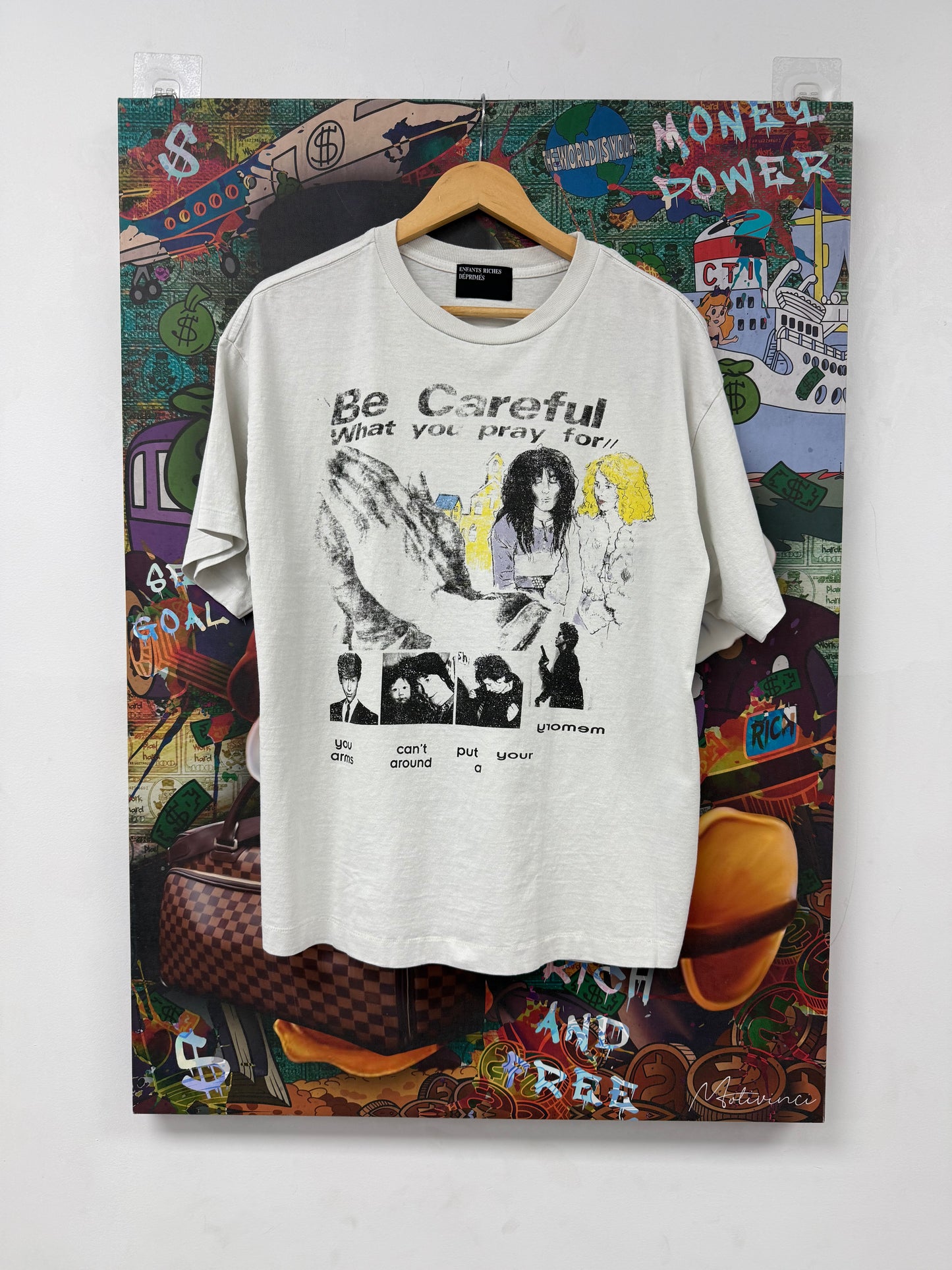 ERD Tee White Be Careful New Medium With Tags