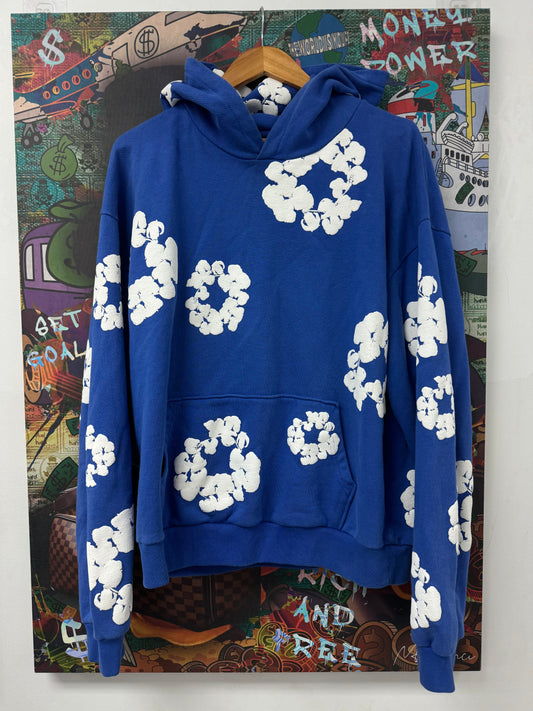 Denim Tears Hoodie Royal Blue Used XXL (Fits Small) N/A