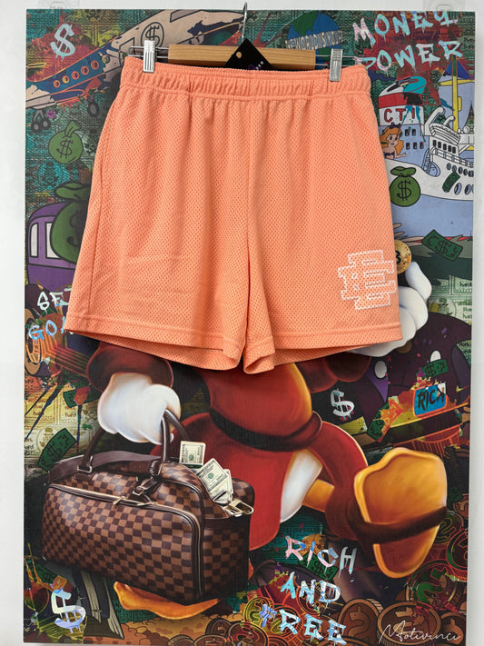 EE Shorts Peach White Used Large N/A
