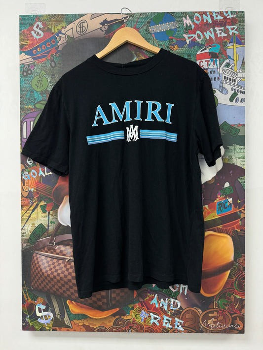 Amiri MA Core Tee Black Blue Used Medium N/A