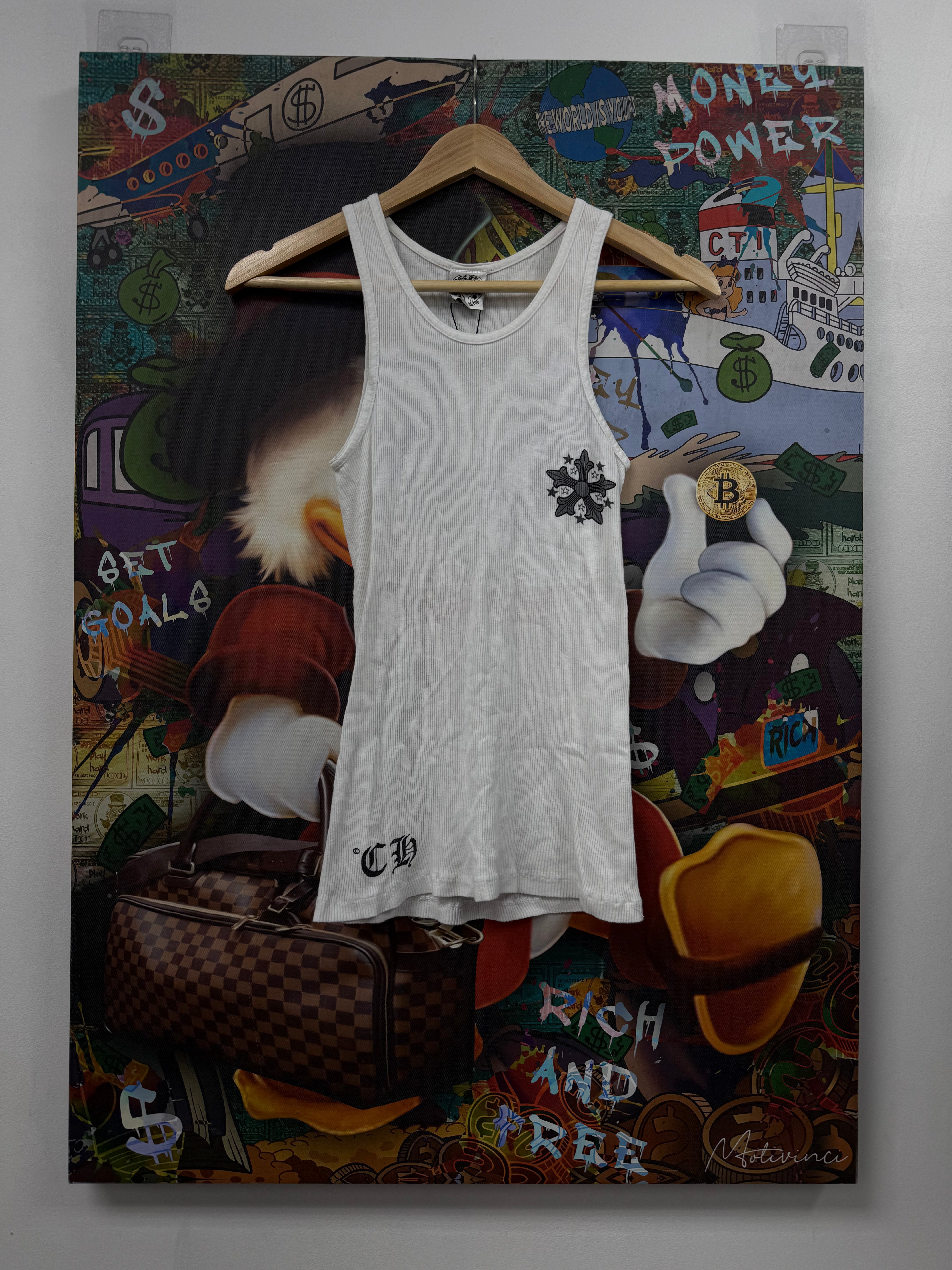 Chrome Hearts White Snow Flake Tank Dress