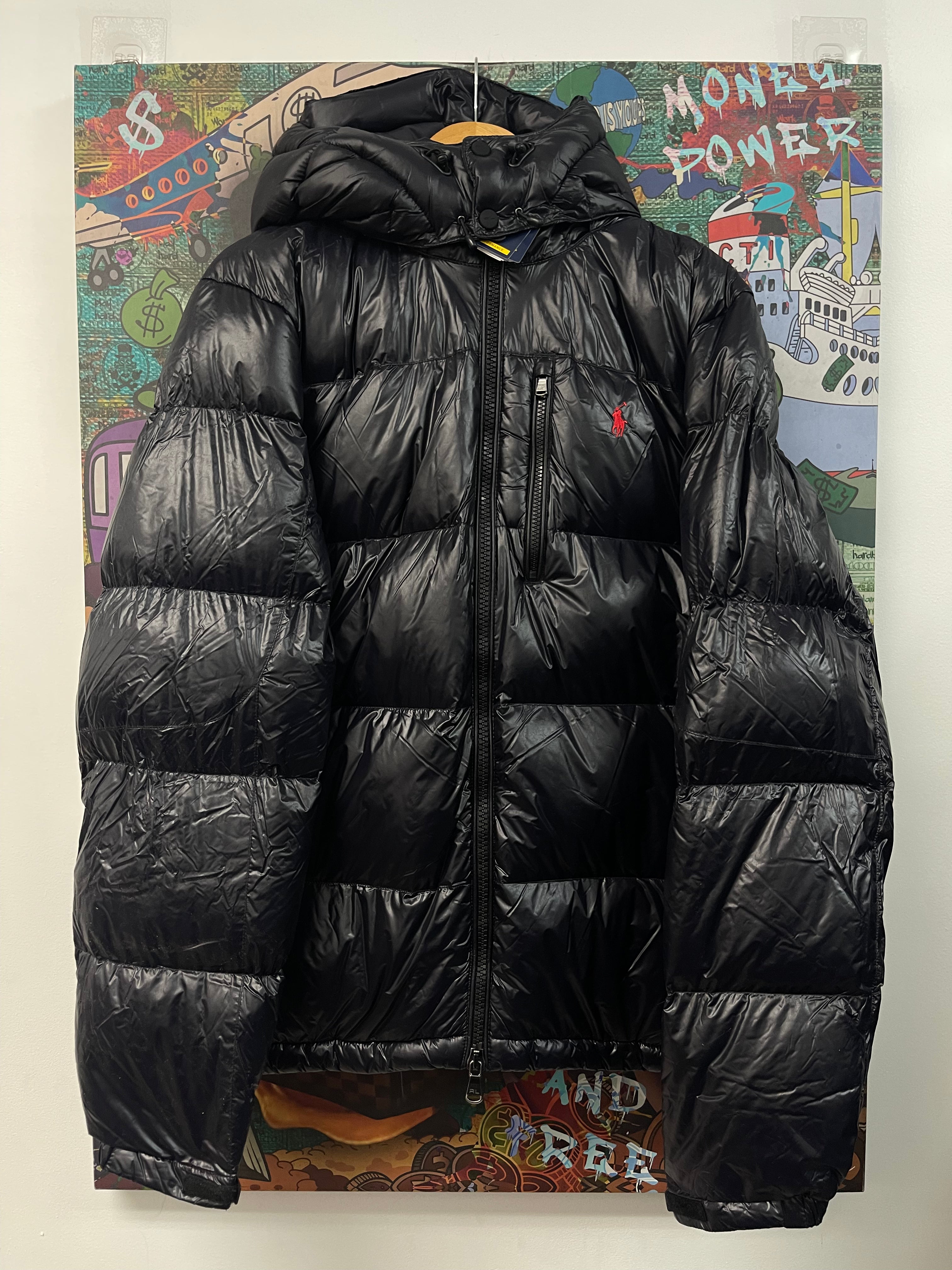 Polo Black Red Logo (MSRP $348) Puffer Jacket