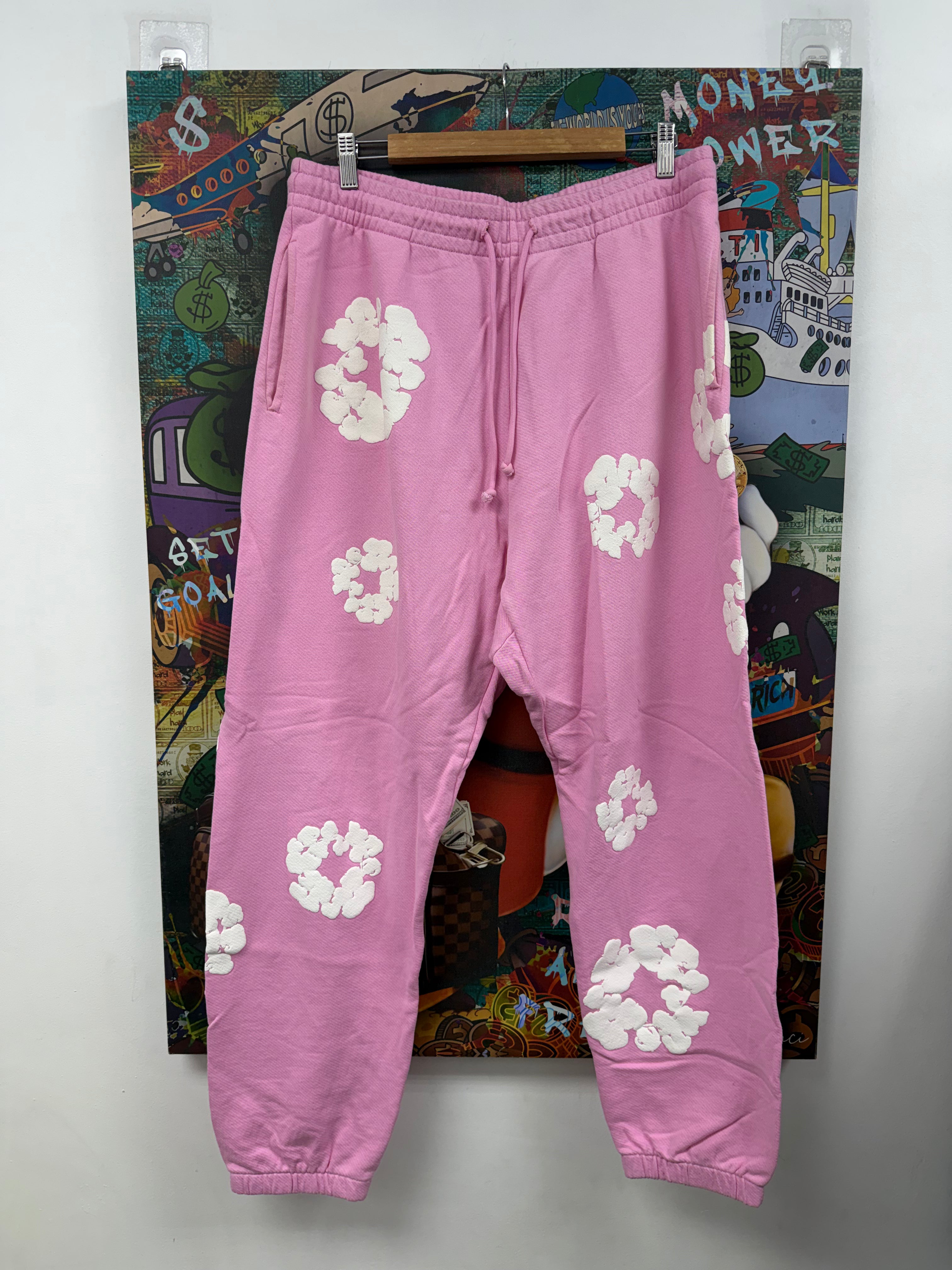 Denim Tears Pink Cotton Wreath Sweats