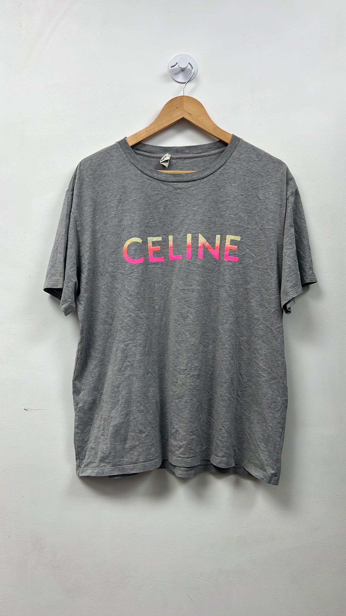 Celine Grey Pink Yellow Gradient Tee
