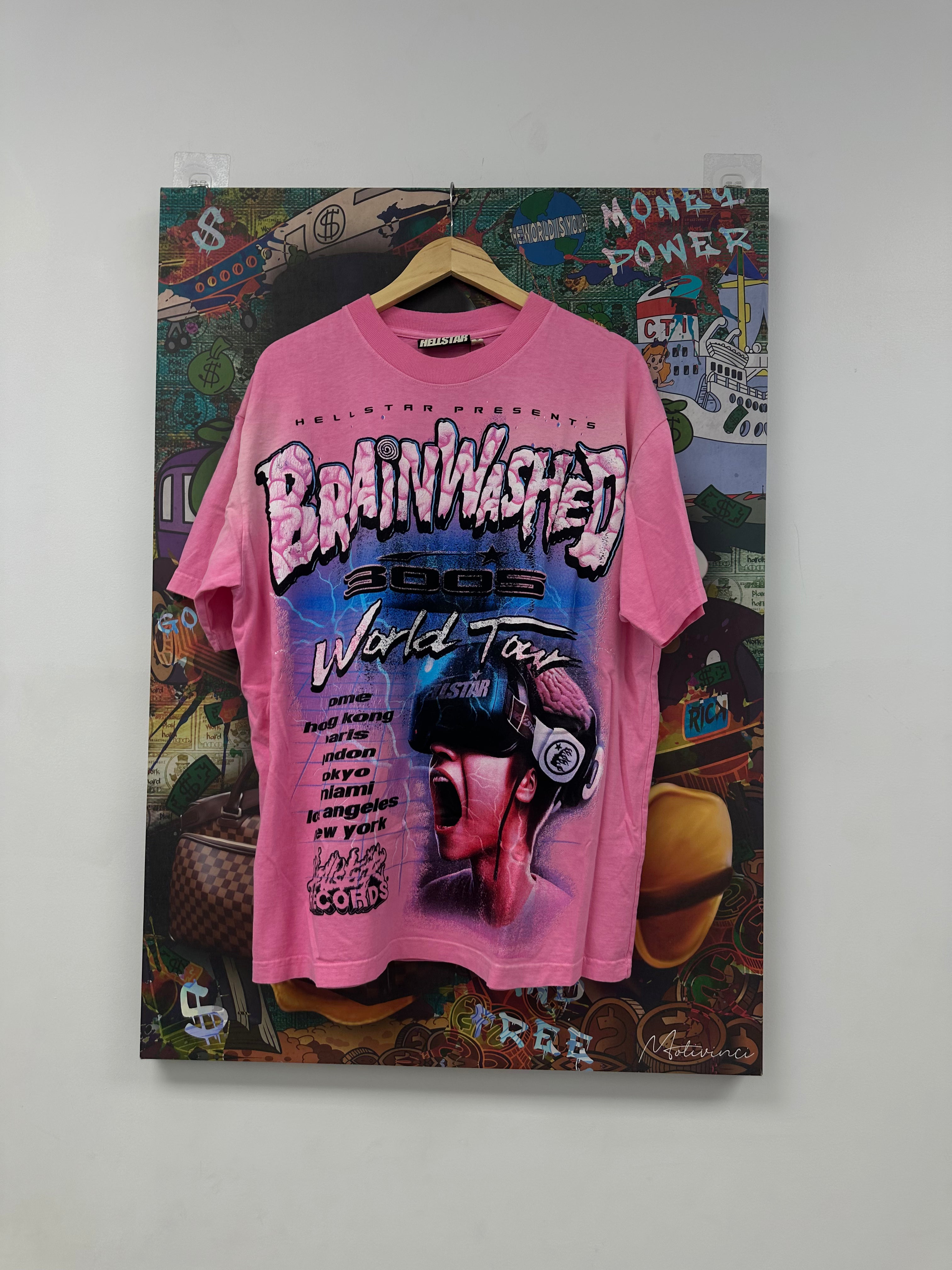 Hellstar Brainwashed Tee Pink New XL With Tags