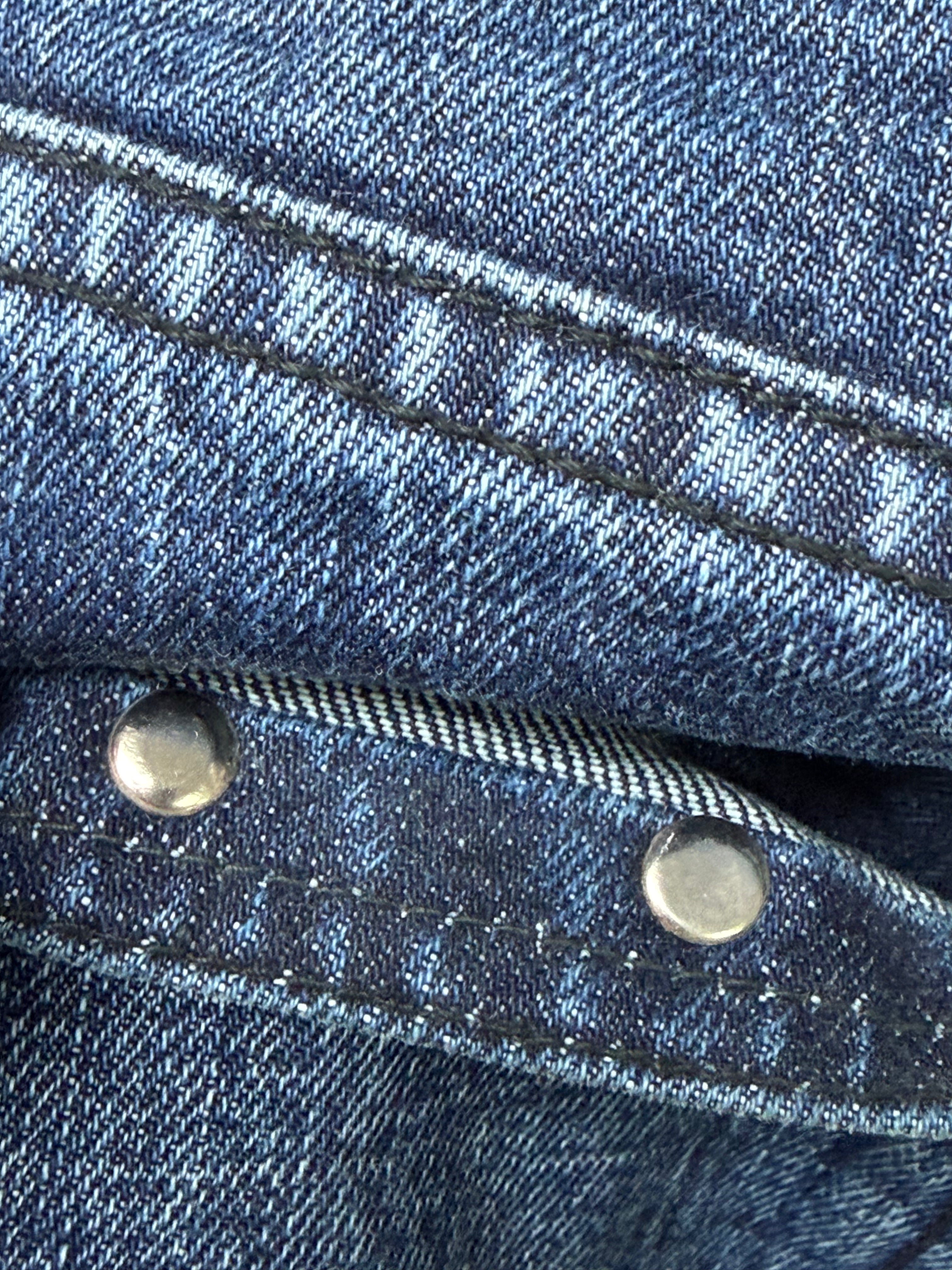 Chrome Hearts Denim Black Patch Jean Shorts