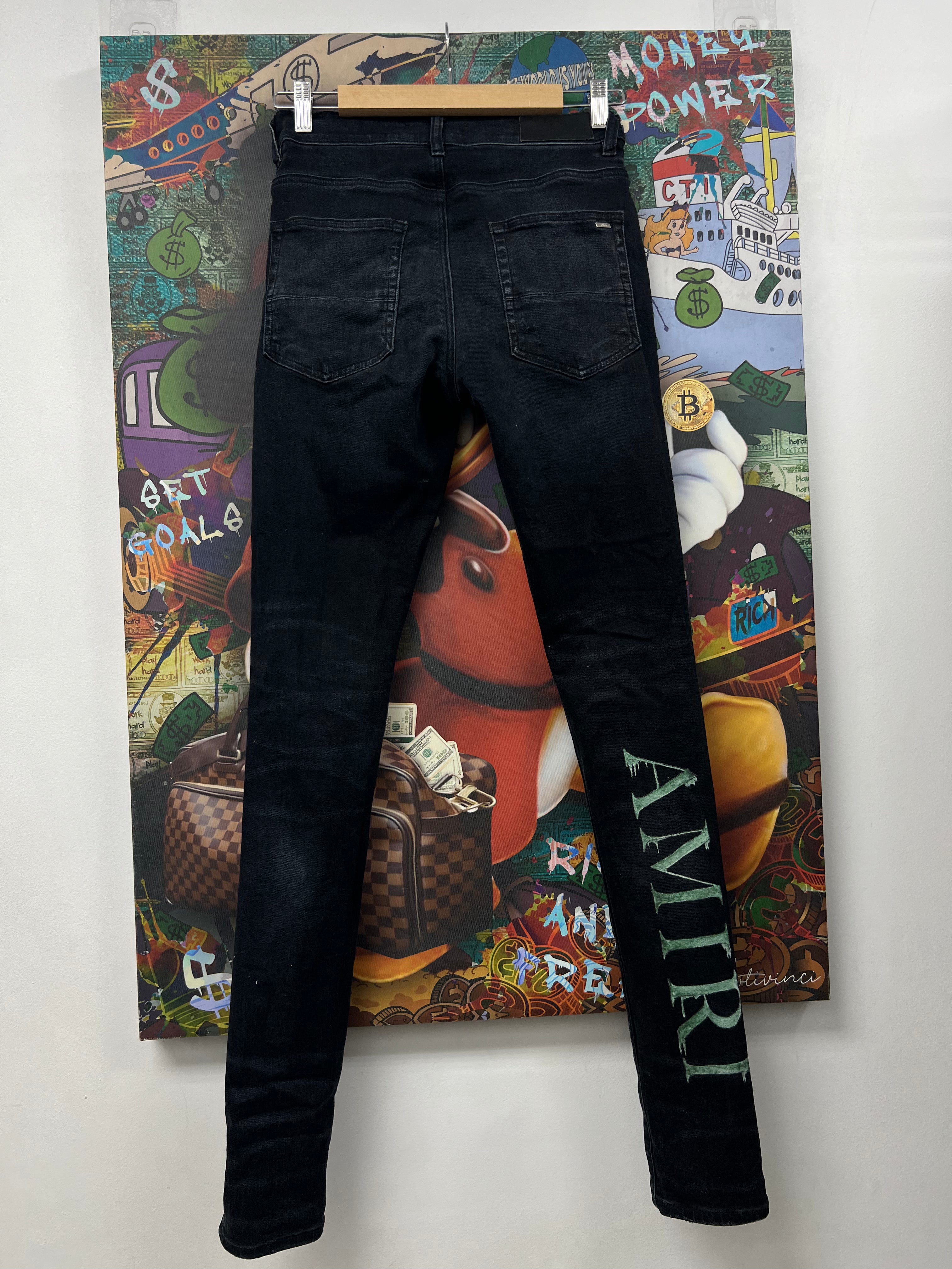 Amiri Black Wash MA Slime Jeans