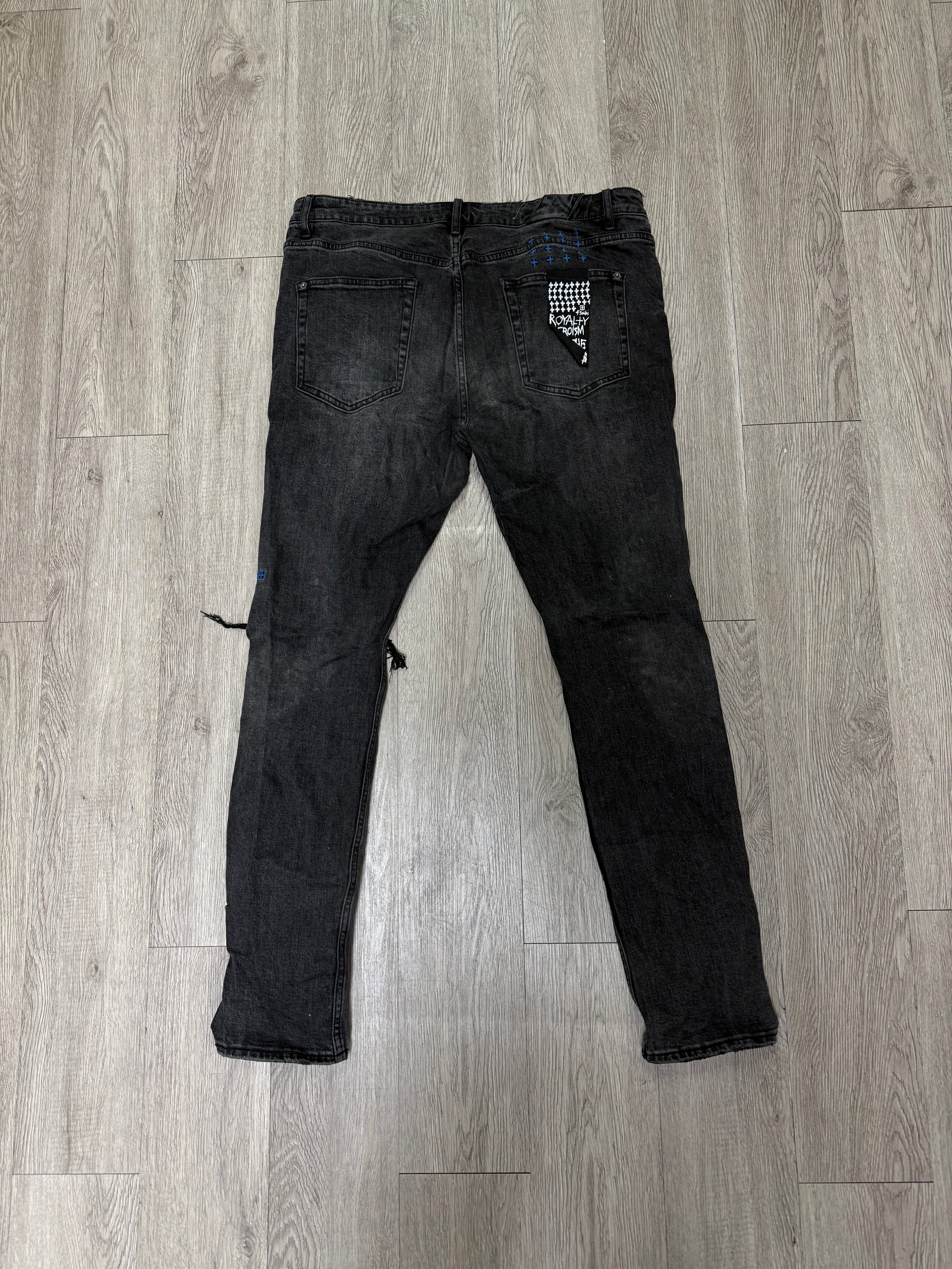 Ksubi Black Blue "The Wrong Place At The Right Time" jeans