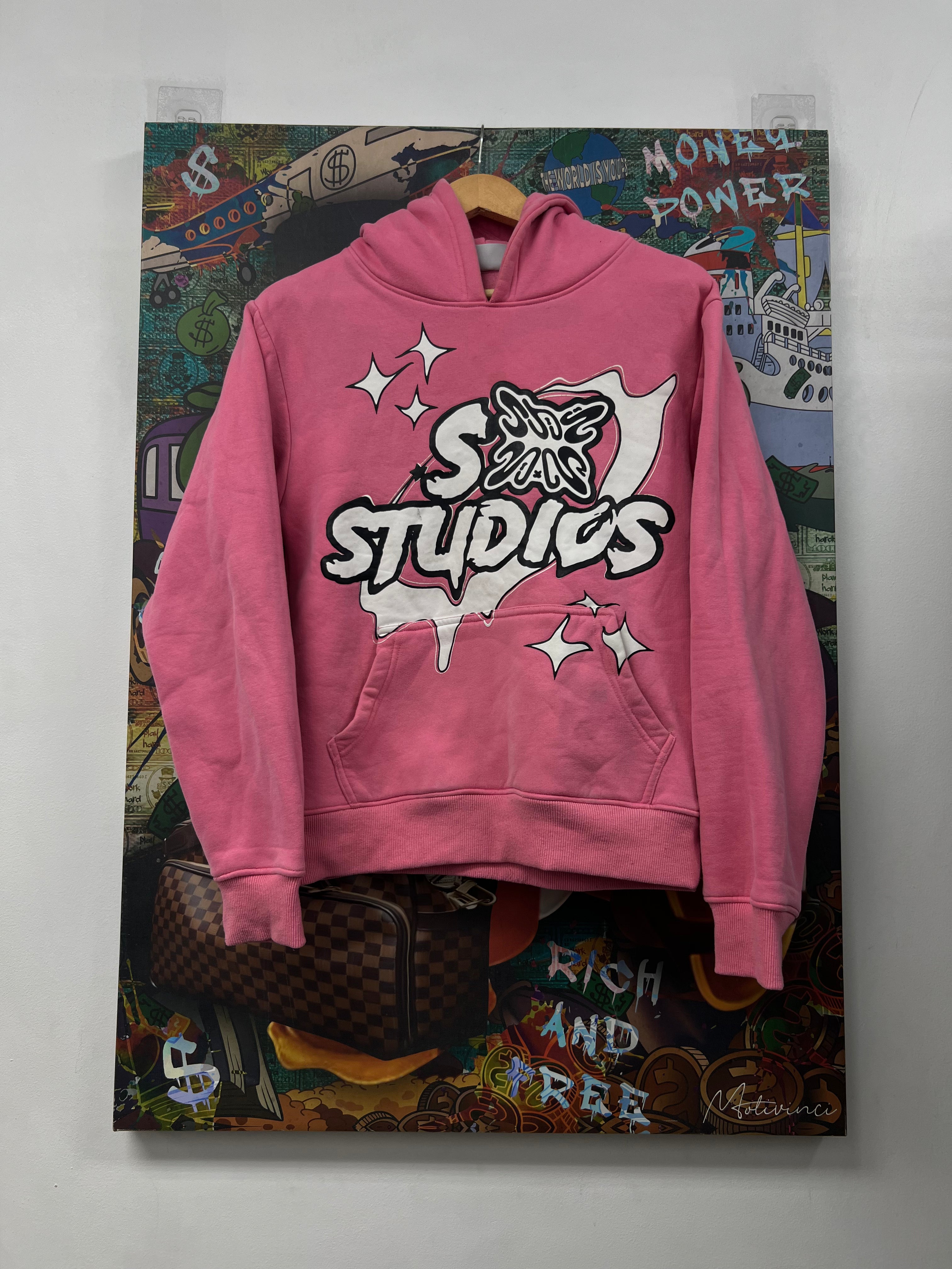 SB Studios Pink Logo Hoodie