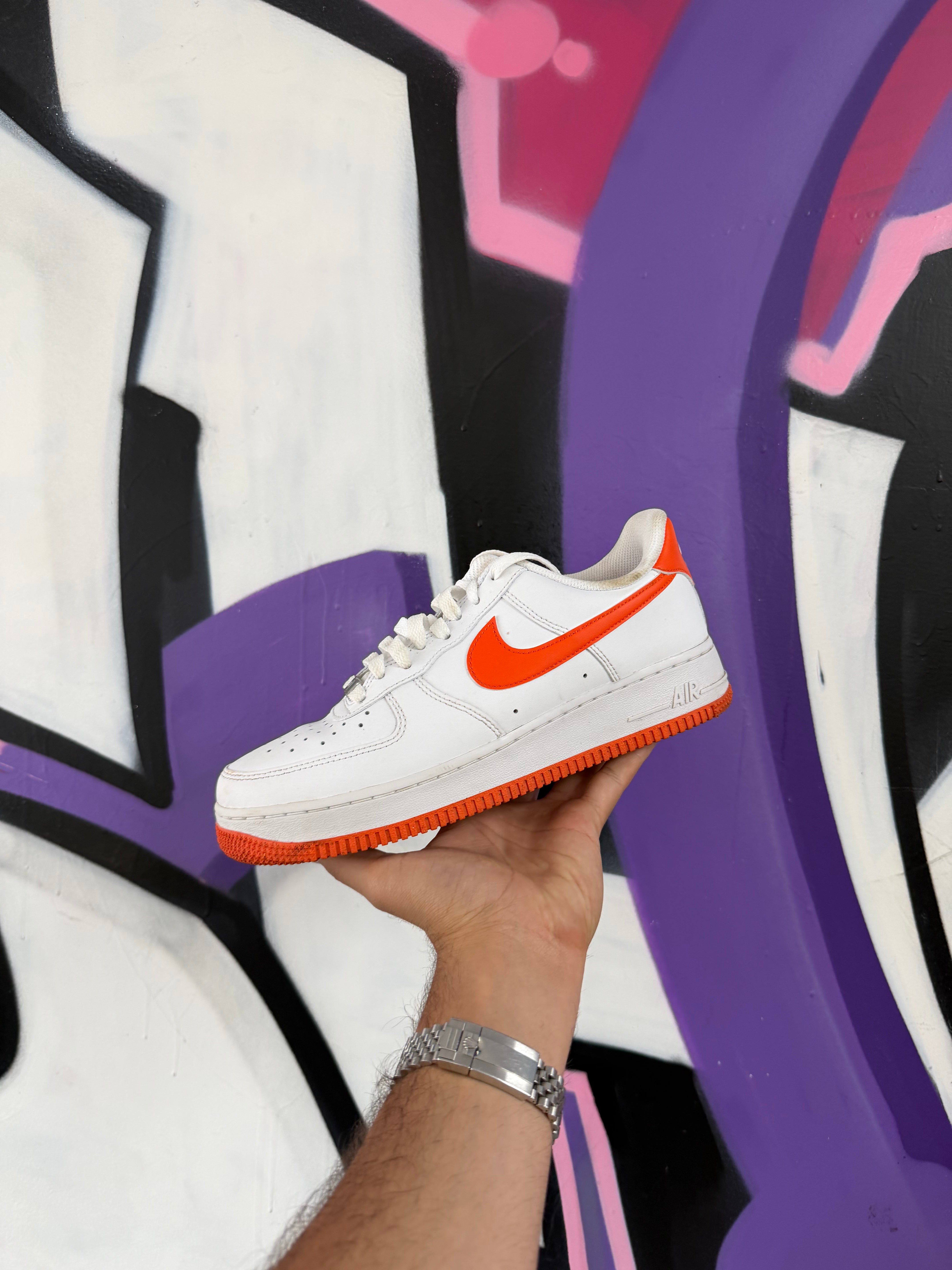 Nike AF1 Safety Orange Sneakers