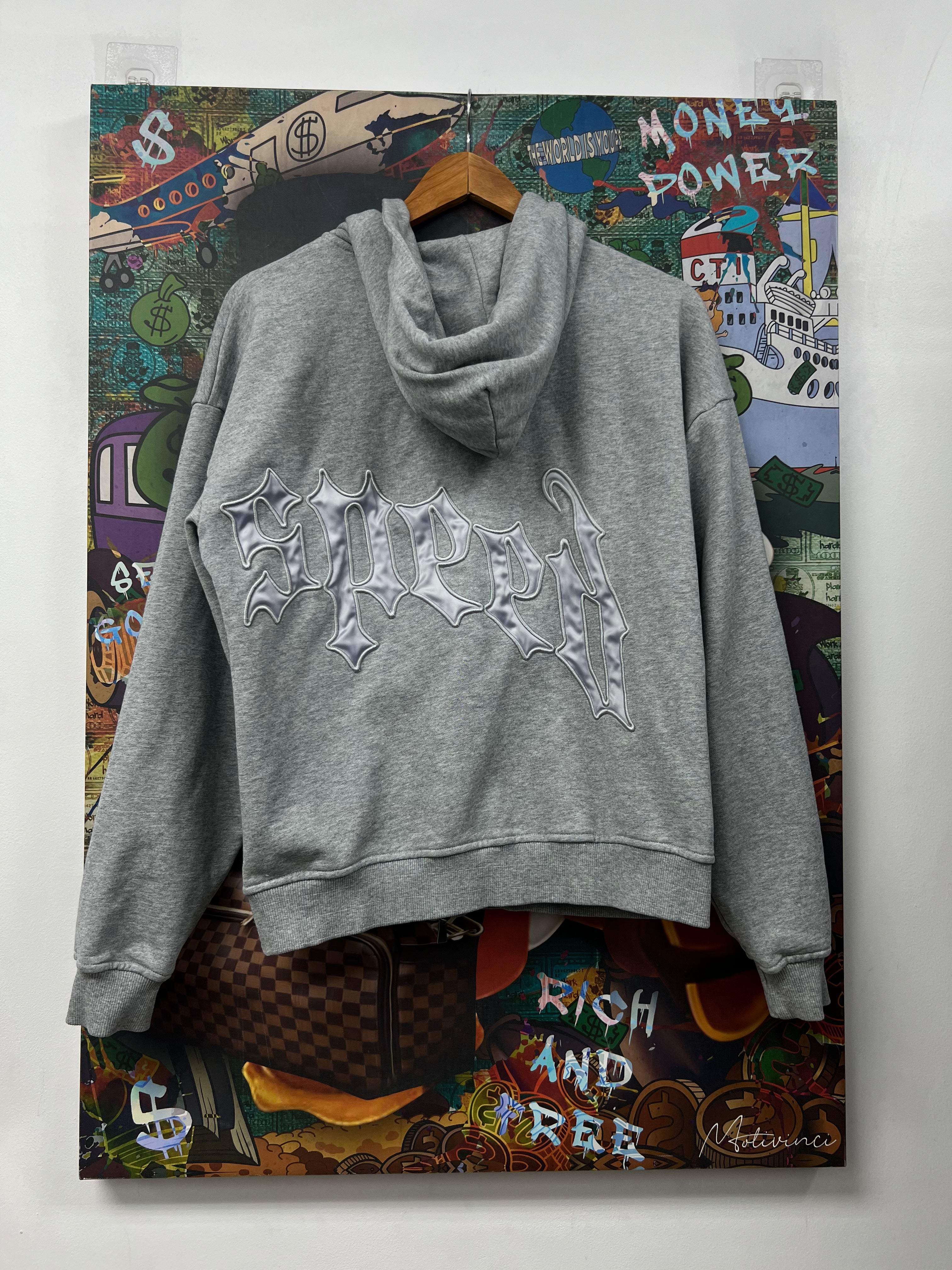 Godspeed Grey Silver OG Logo Zip Up