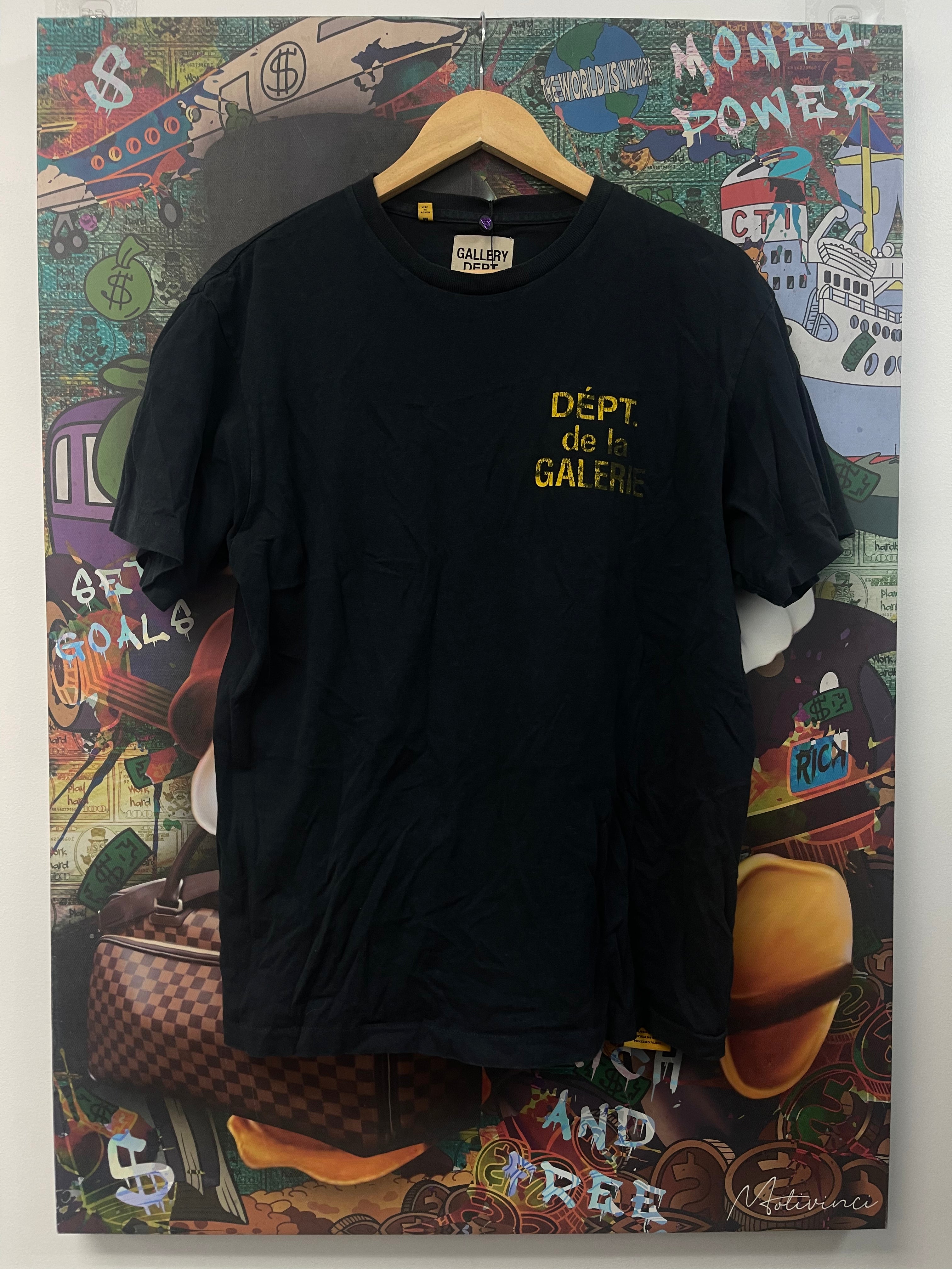 Gallery Dept Navy Yellow Souvenir Tee