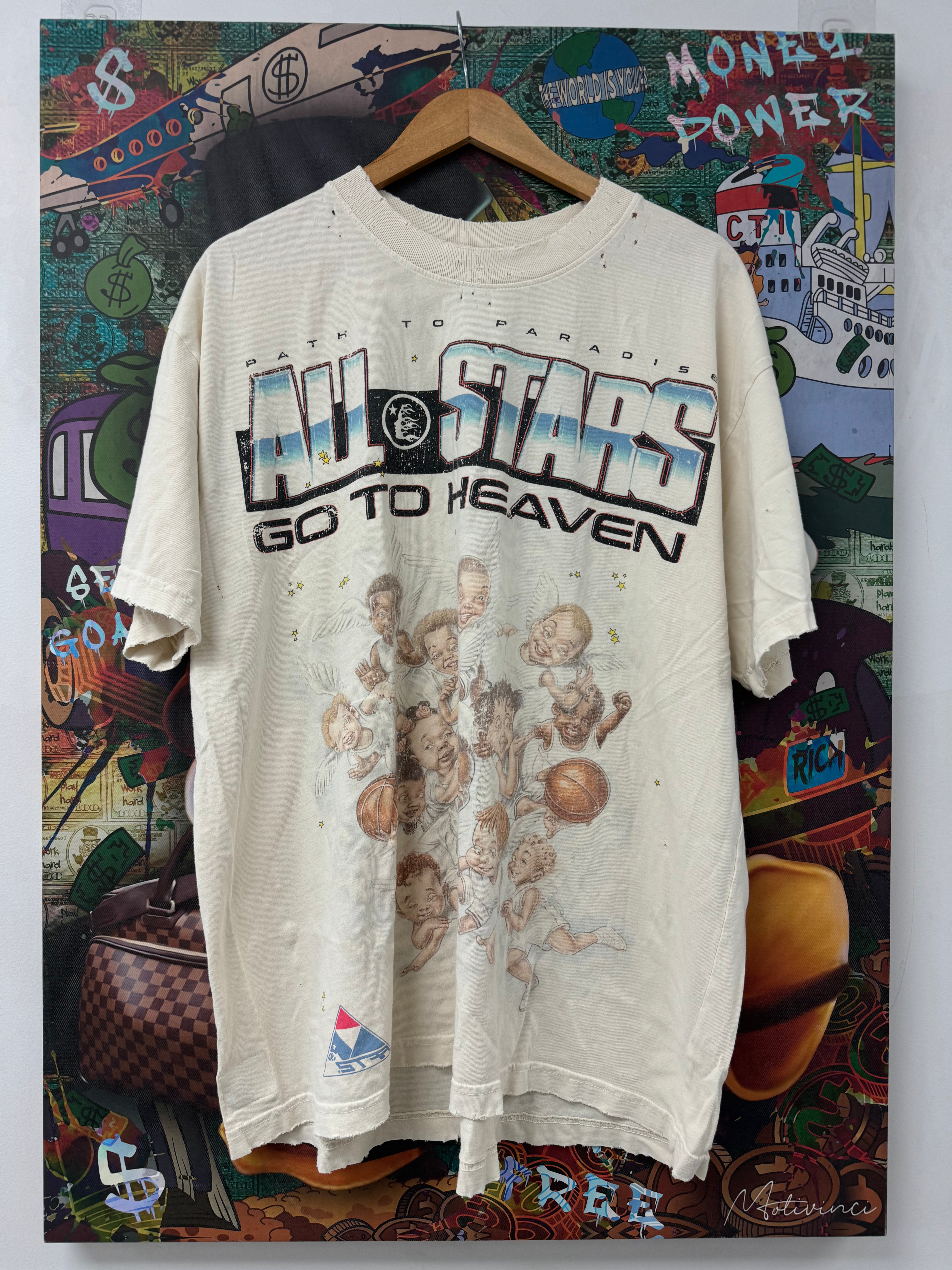 Hellstar Tee All-Stars Cream Baby Angel New XL With Tags