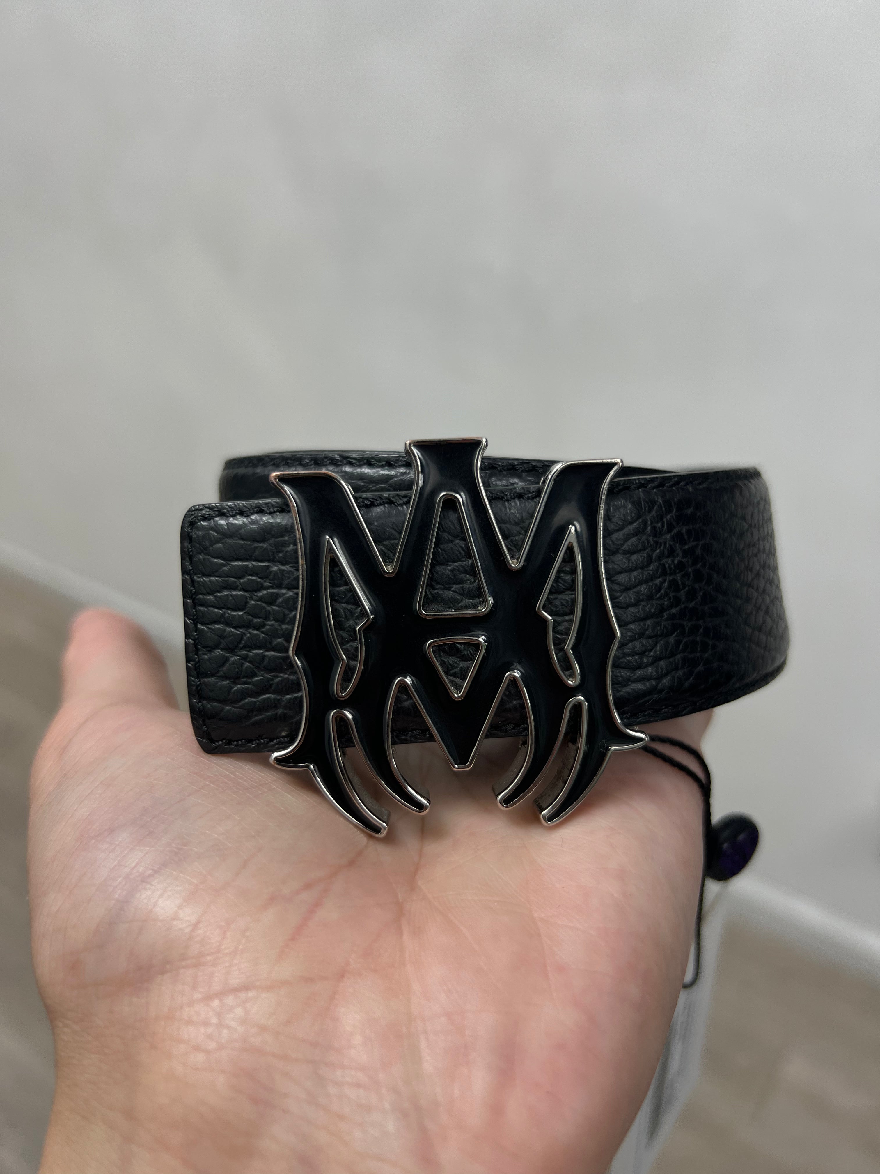 Amiri Black MA Belt