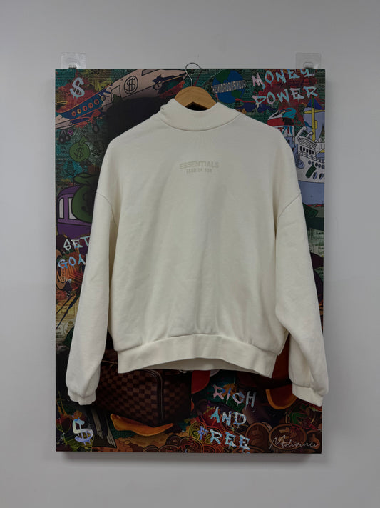 Essentials Hoodie Cream Used XS N/A