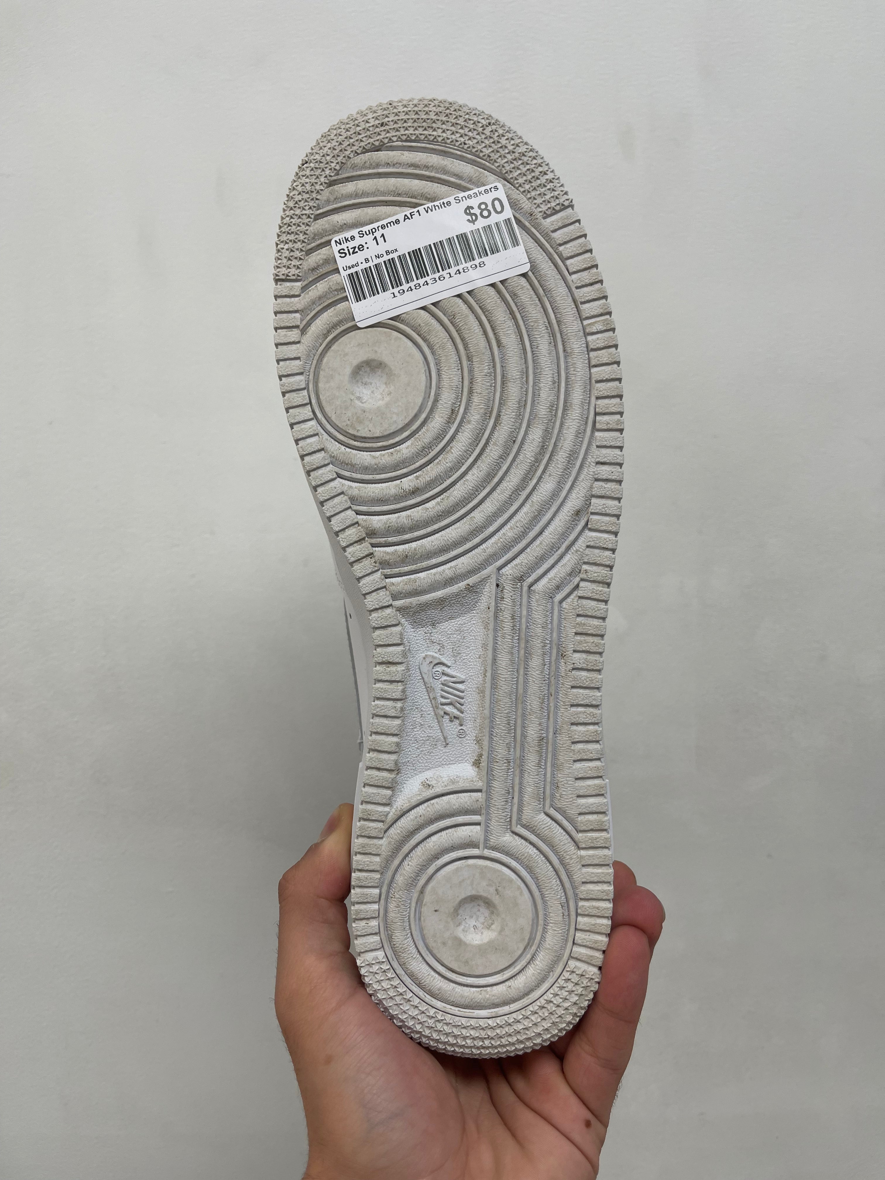 Nike Supreme AF1 White Sneakers