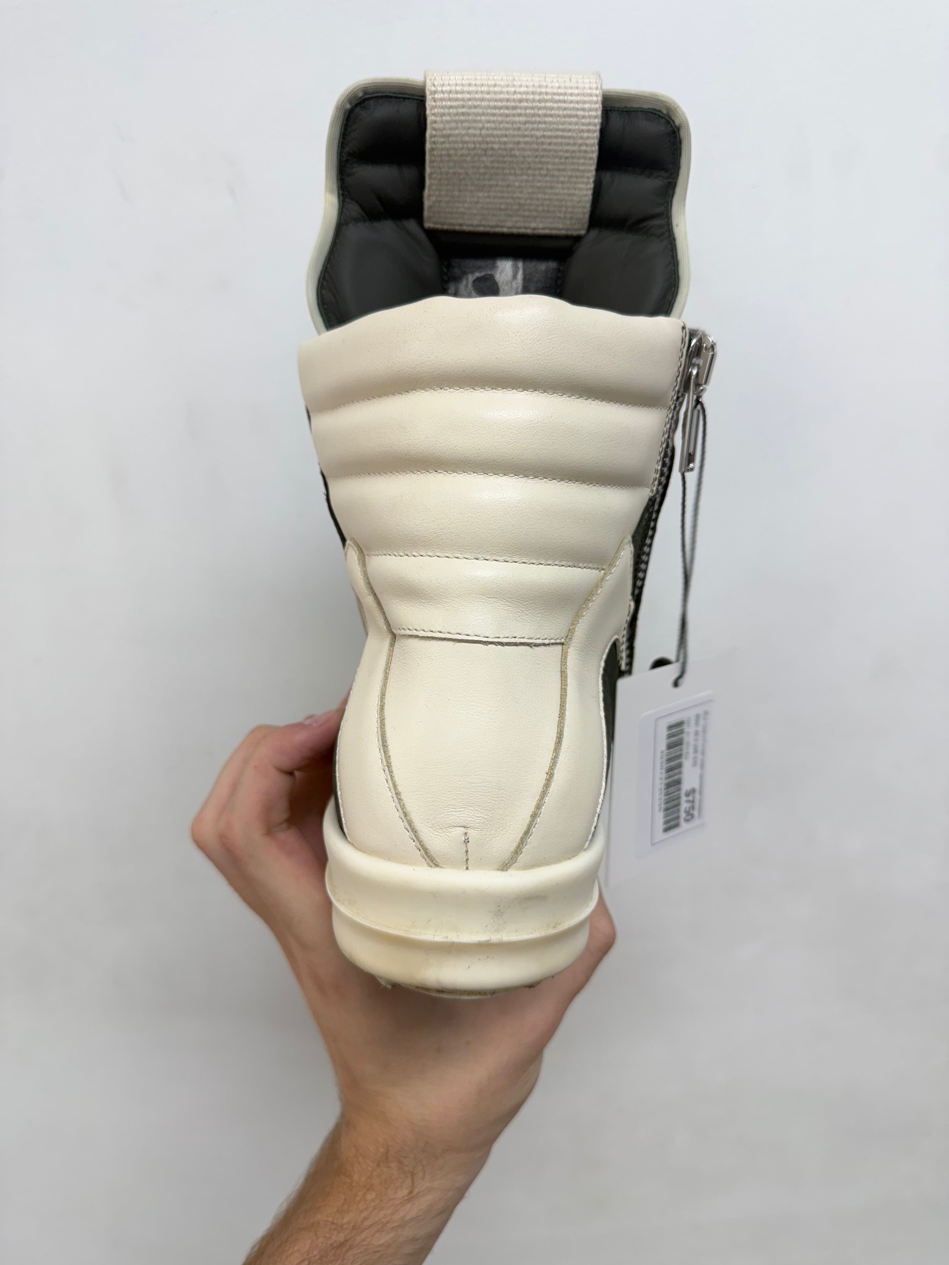 Rick Owens Forrest Green Geobasket Sneakers