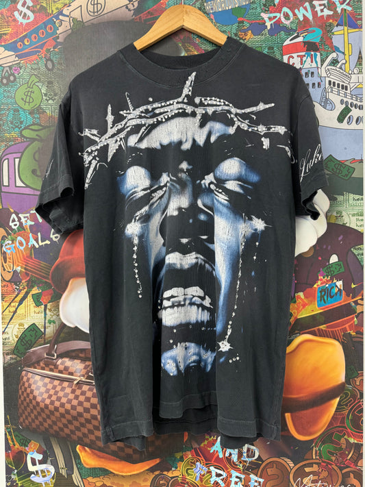 Hellstar Savior Tee Grey Black Wings New Small With Tags