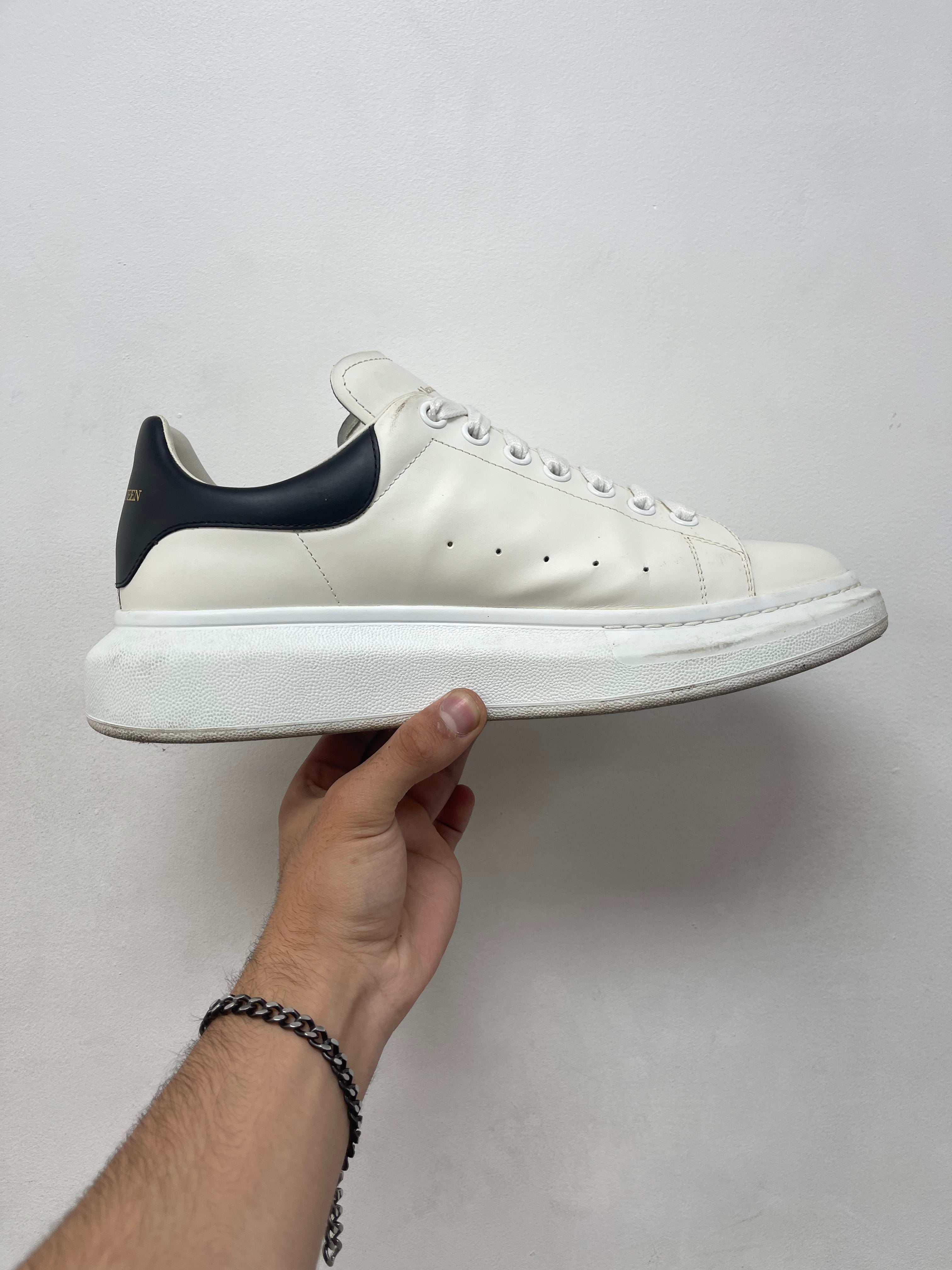 Alexander Mcqueen White Black Oversized Sneakers