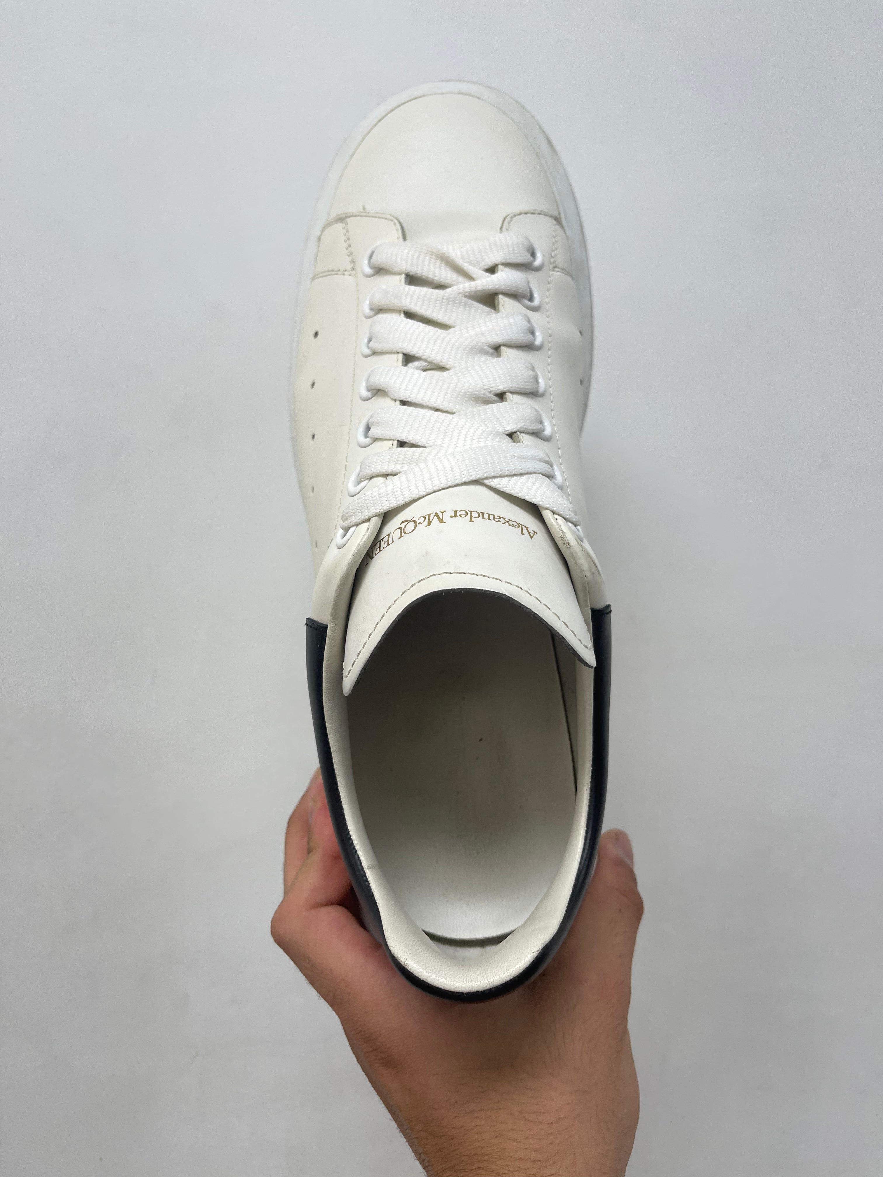 Alexander Mcqueen White Black Oversized Sneakers