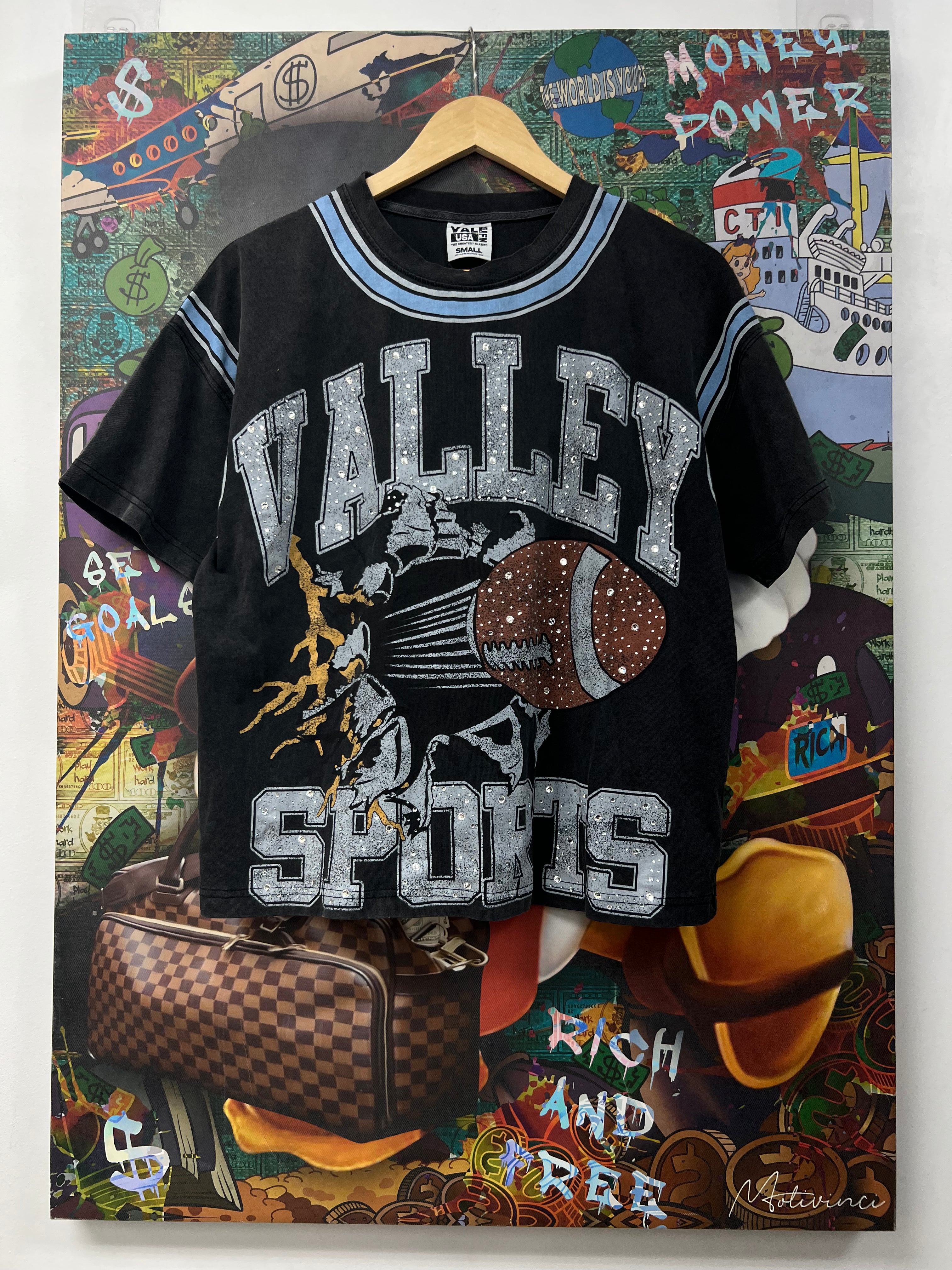 Vale Black Classic Bling Tee