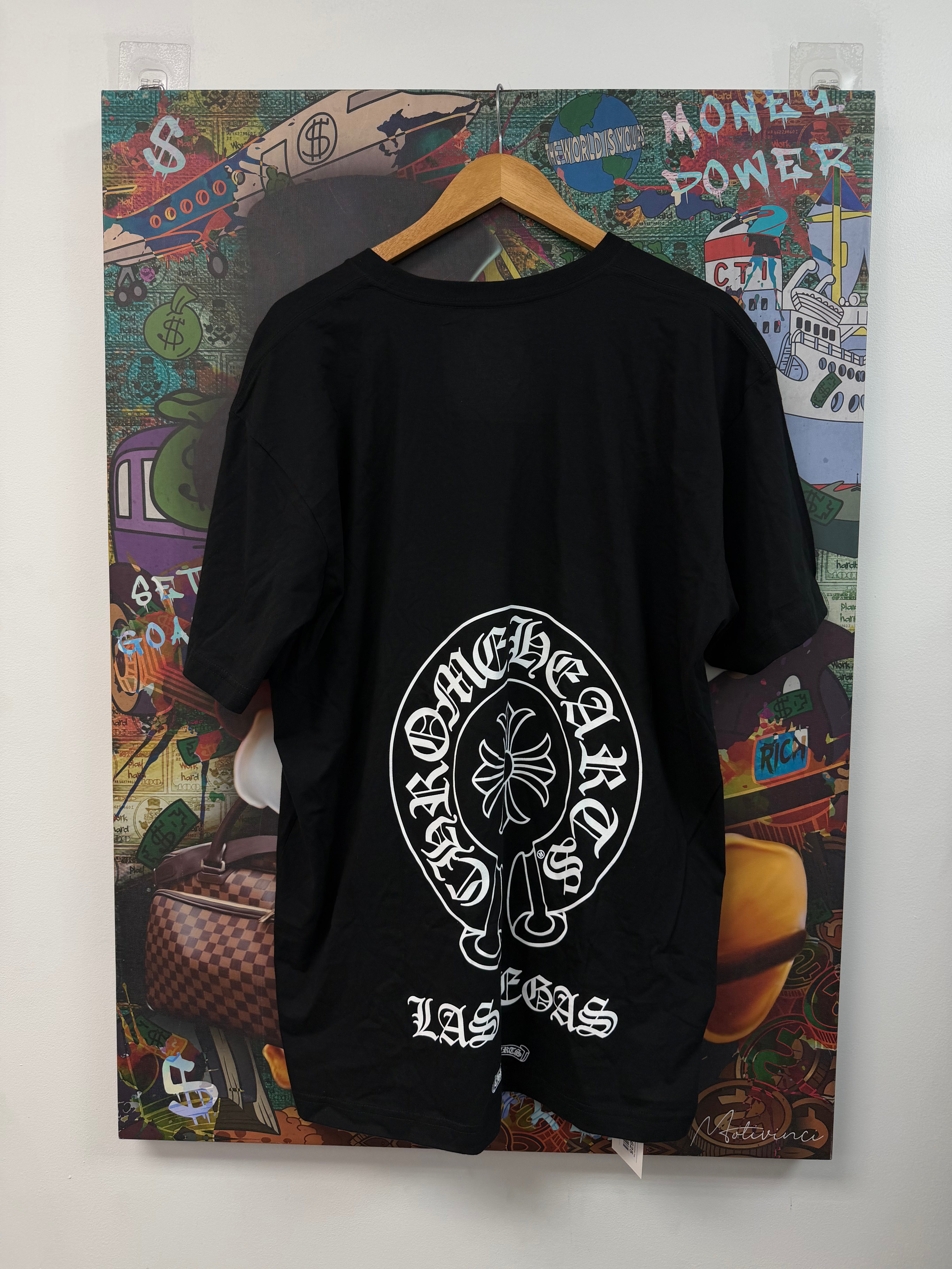 Chrome Hearts Black Las Vegas Horseshoe Tee