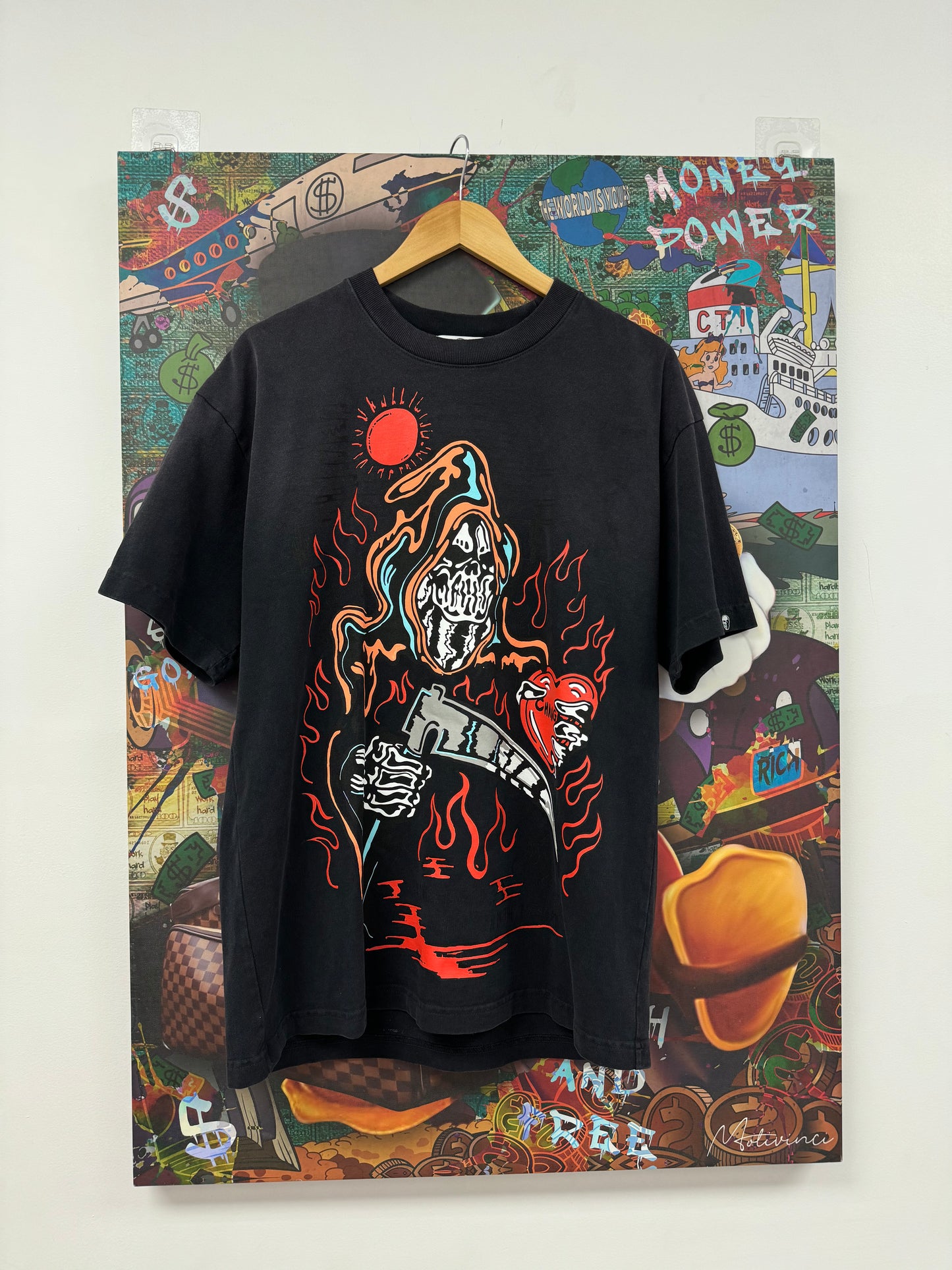 Warren Lotas Reaper Hearts Tee New Medium With Tags