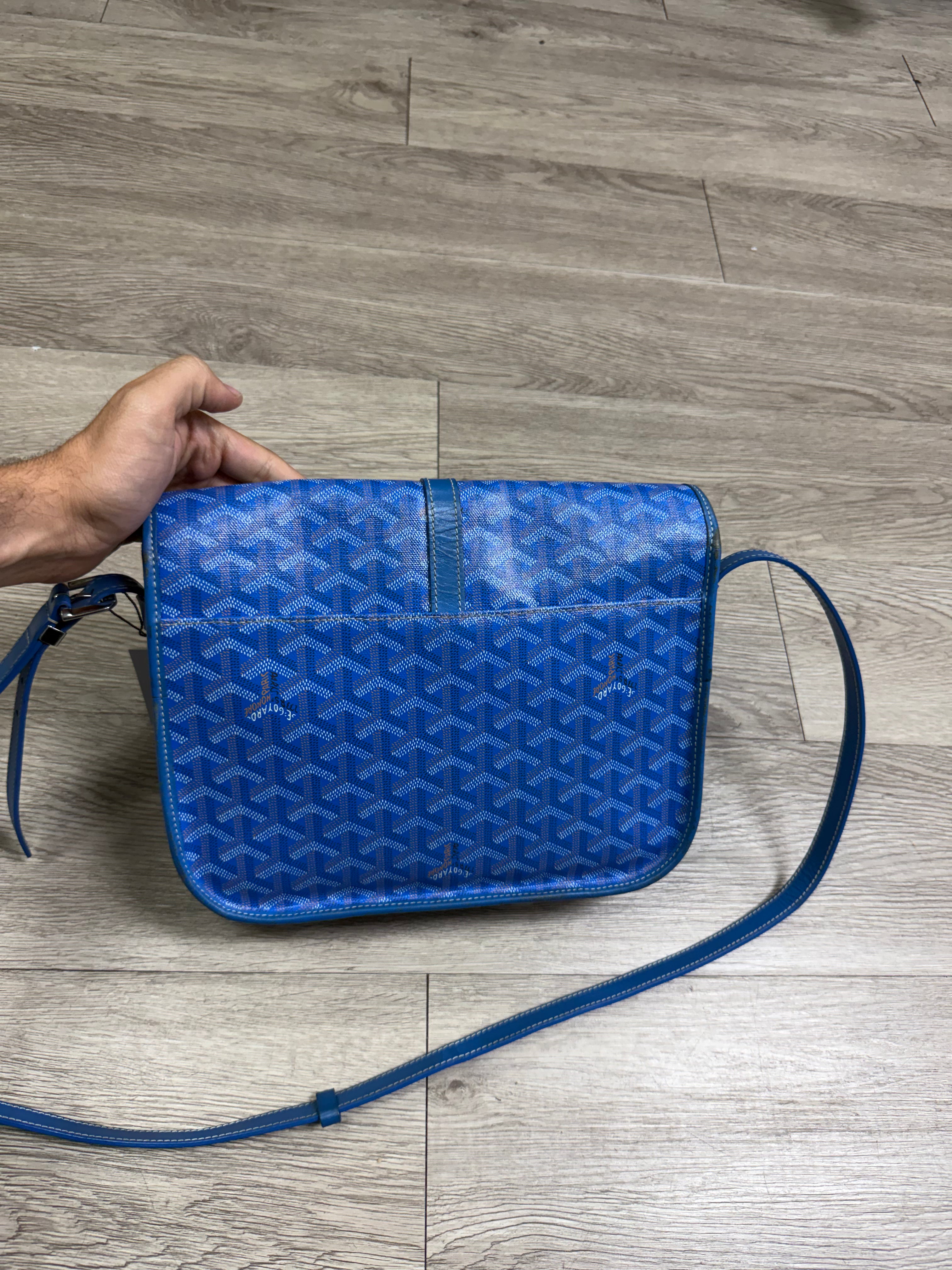 Goyard Blue Belvedere Bag