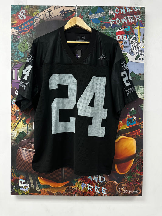 Cactus Jack x Raiders Jersey Black Grey New Medium With Tags
