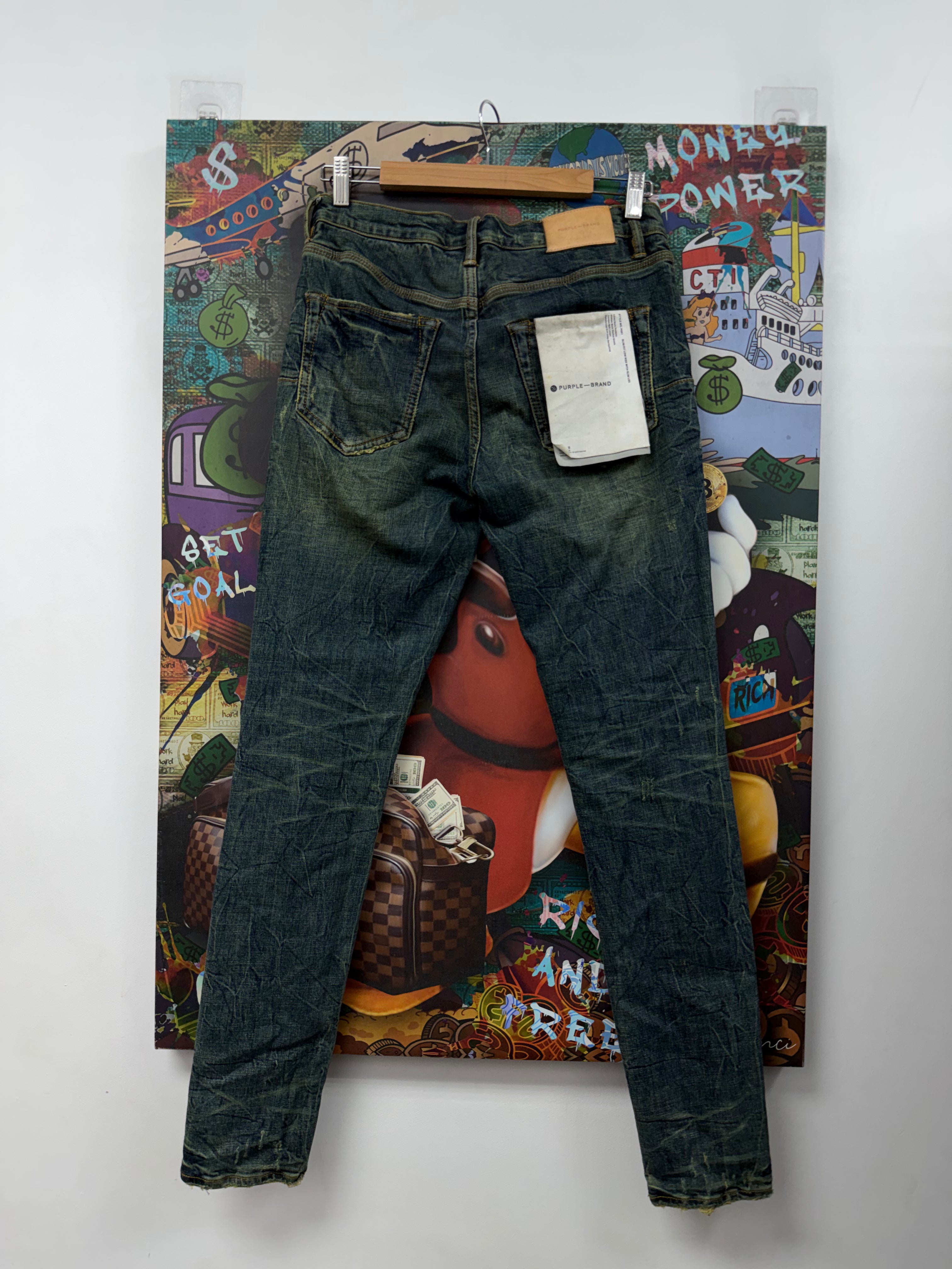 Purple Brand Dark Yellow Jeans