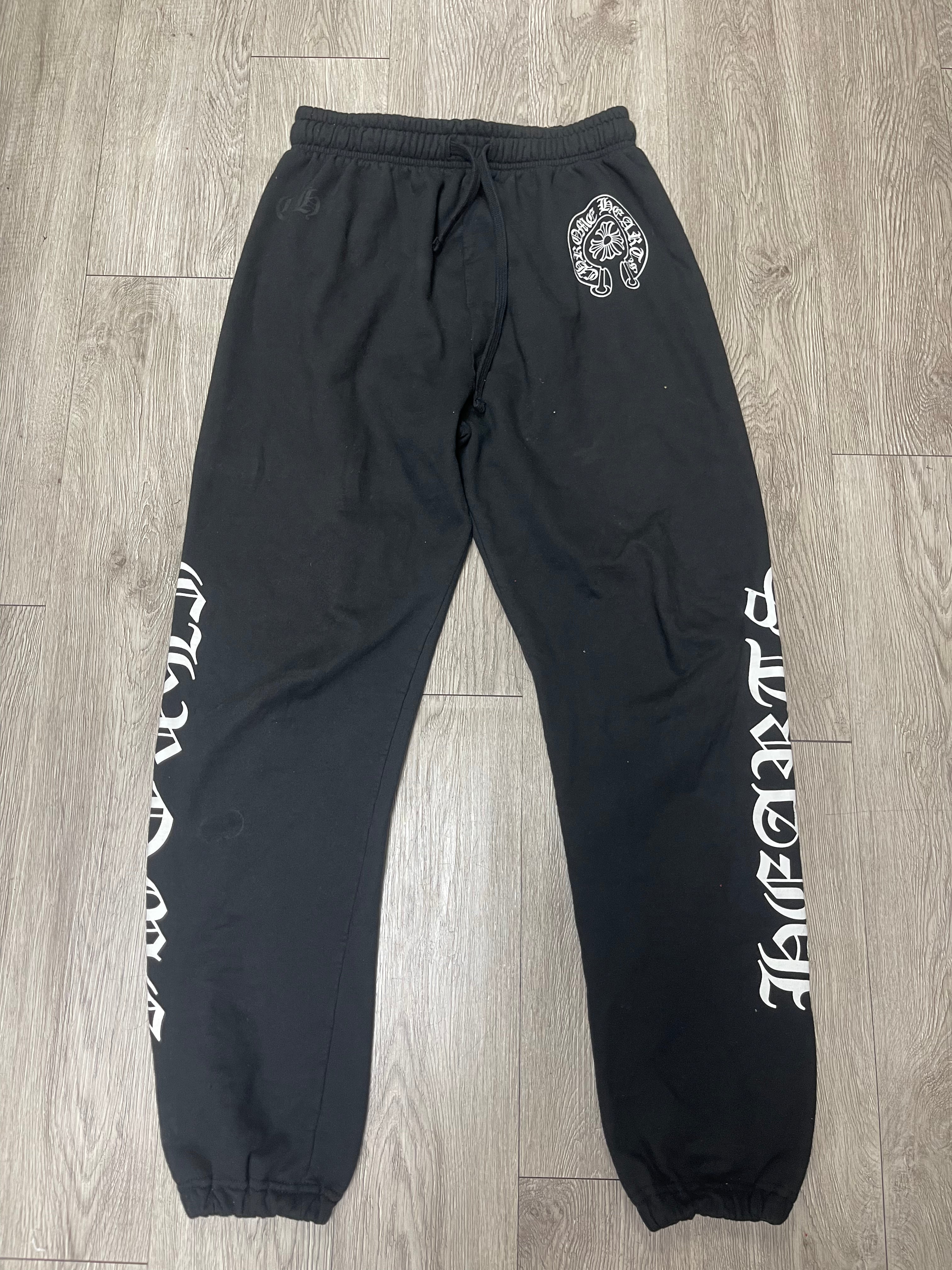 Chrome  Hearts Black New York Horseshoe (Sweats No Pocket) Sweatsuit