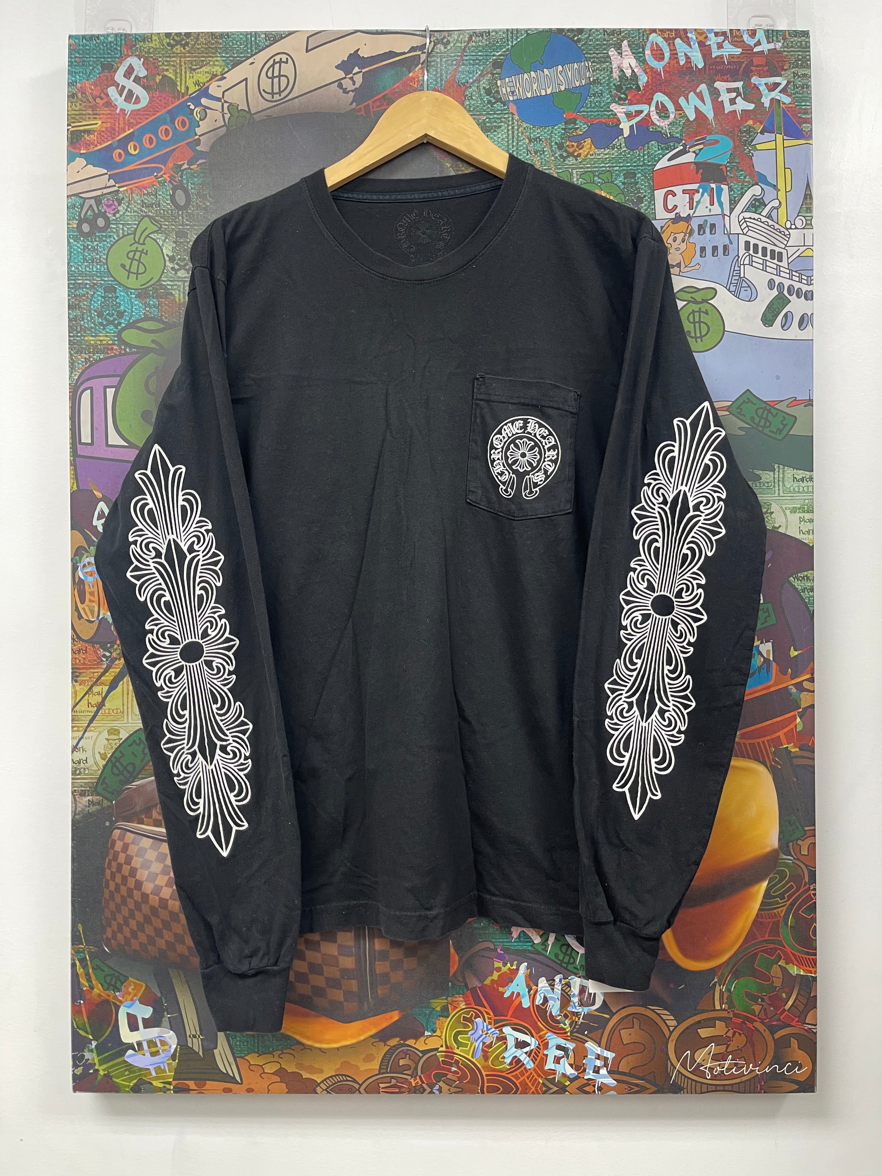 Chrome Hearts Black Horseshoe Los Angeles Long Sleeve