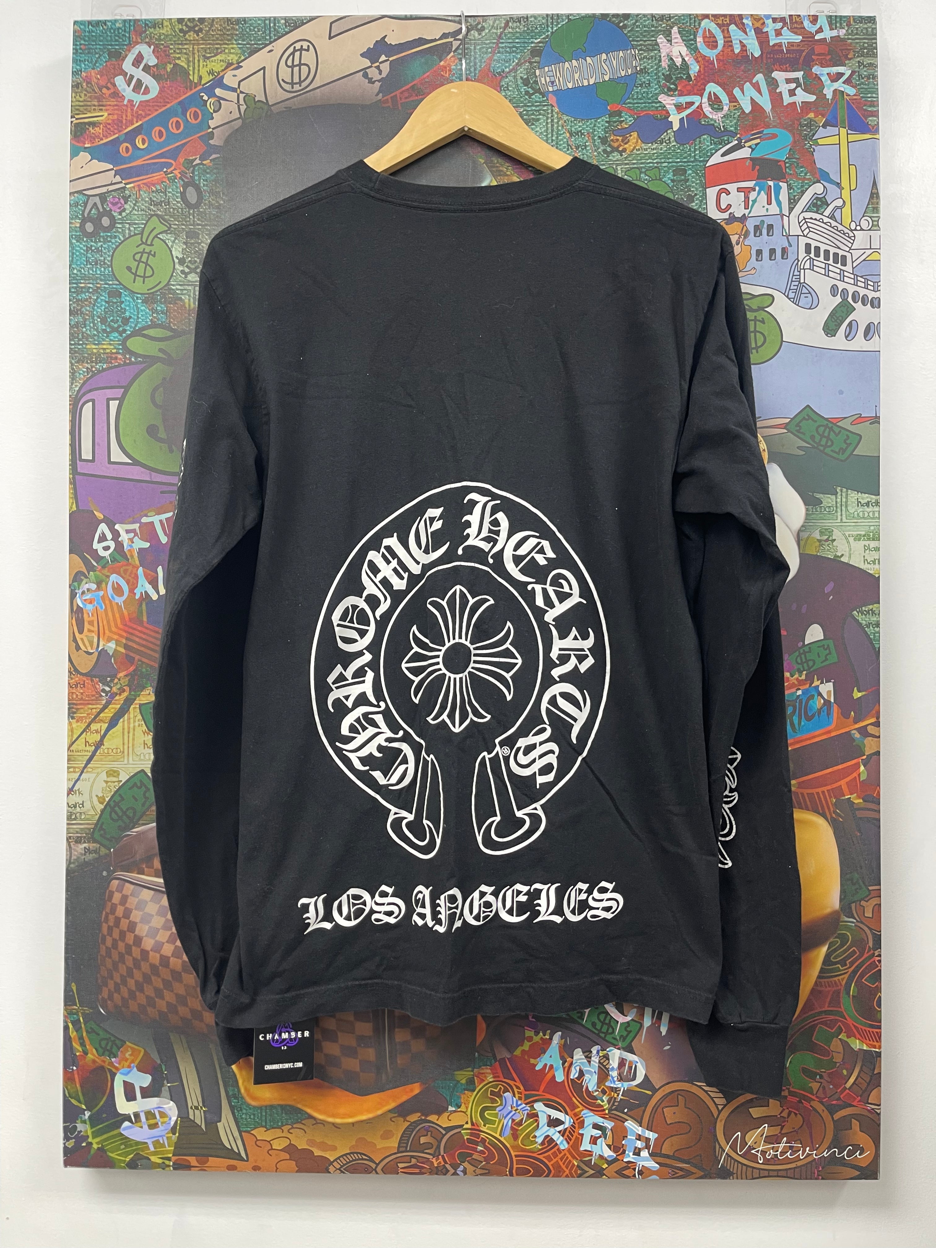 Chrome Hearts Black Horseshoe Los Angeles Long Sleeve