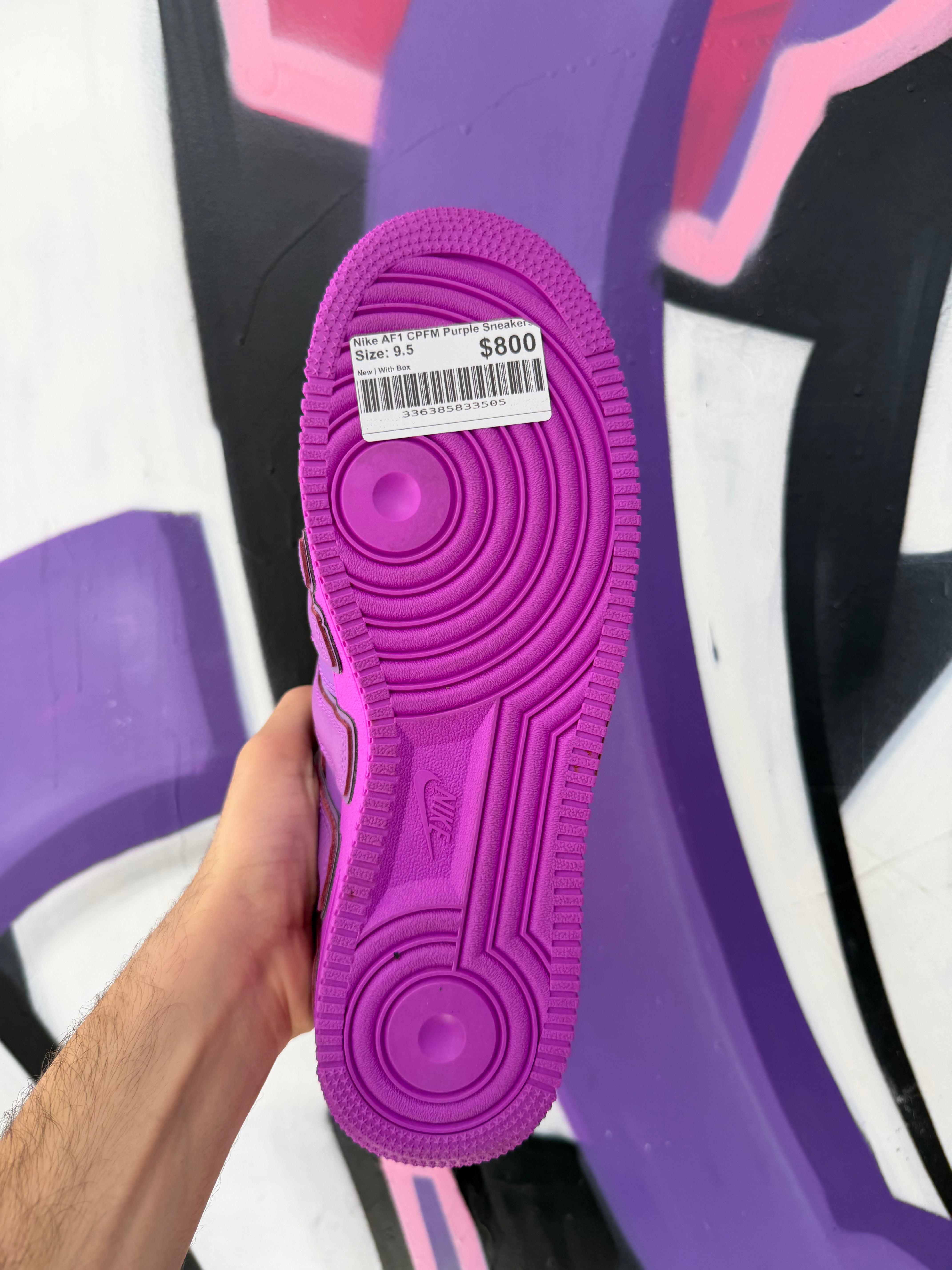 Nike AF1 CPFM Purple Sneakers