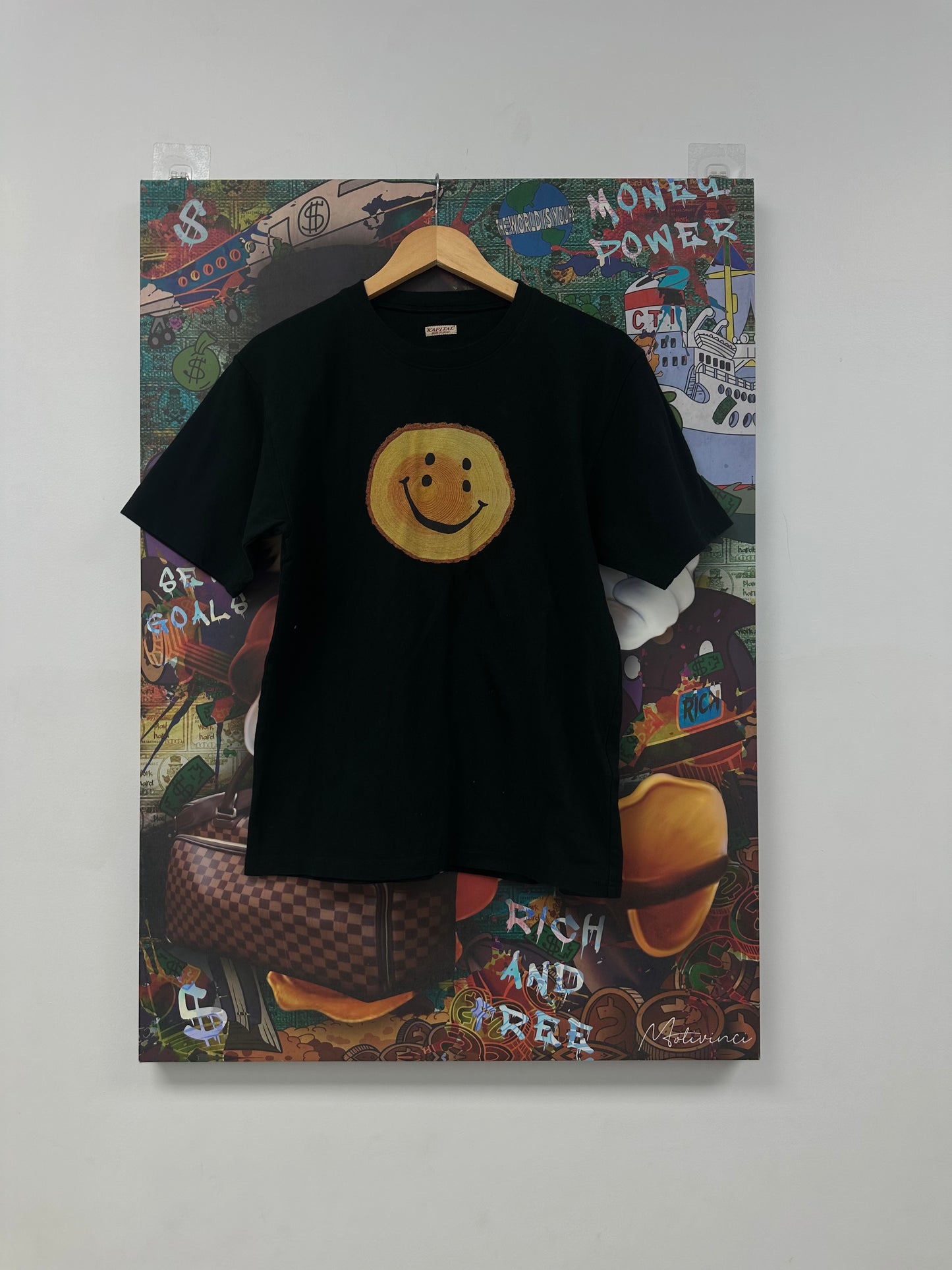 Kapital Smiley Face Tee New XL With Tags