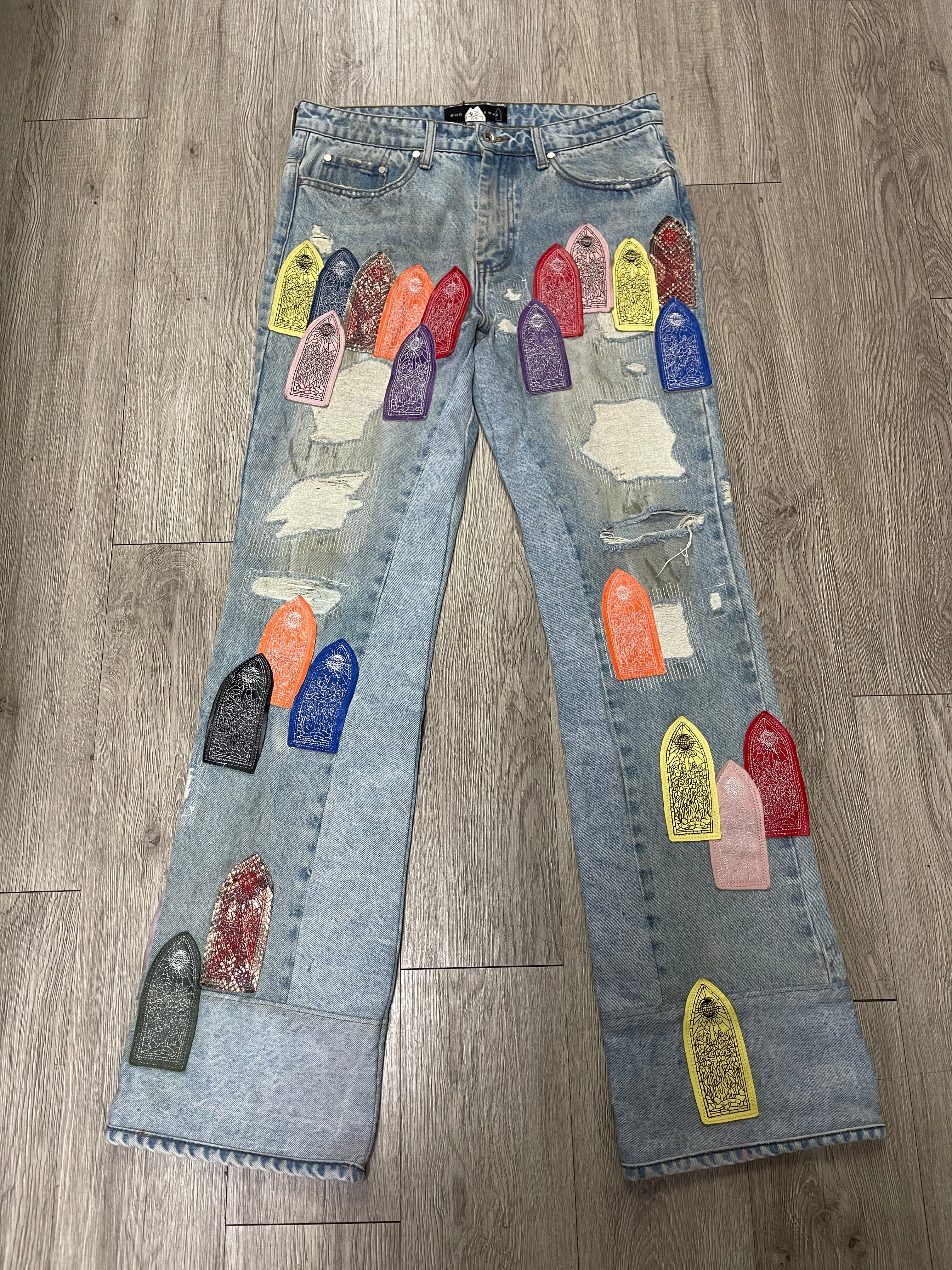 Who Decides War Light Wash Pastel Jeans