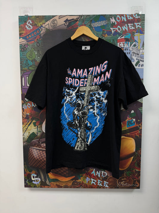 Warren Lotas Black Spiderman Tee