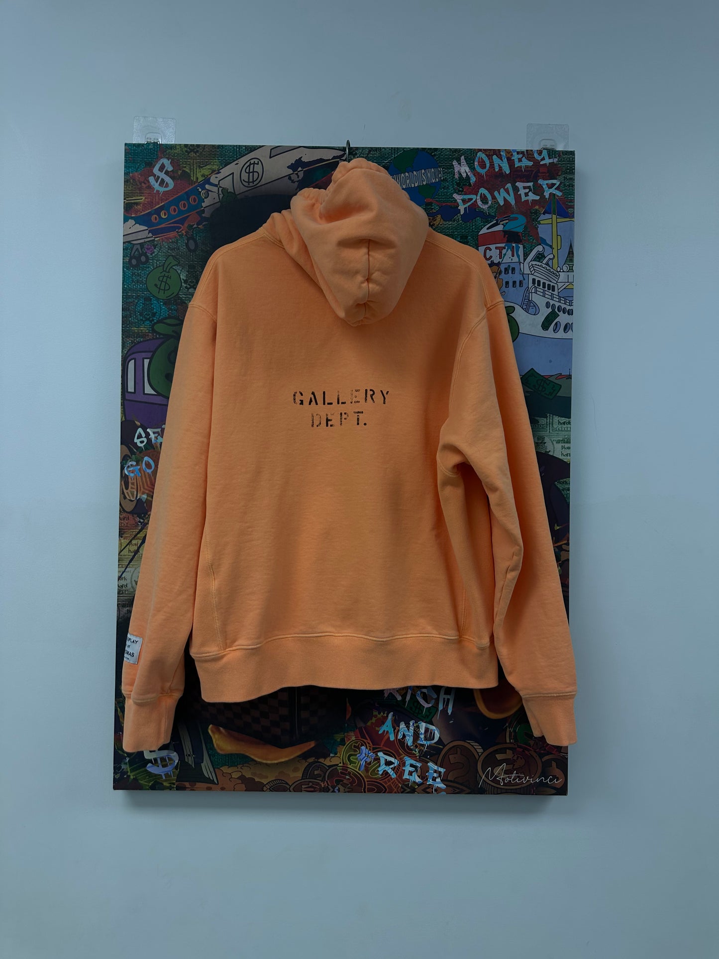 Gallery Dept Hoodie Orange Used Large  N/A