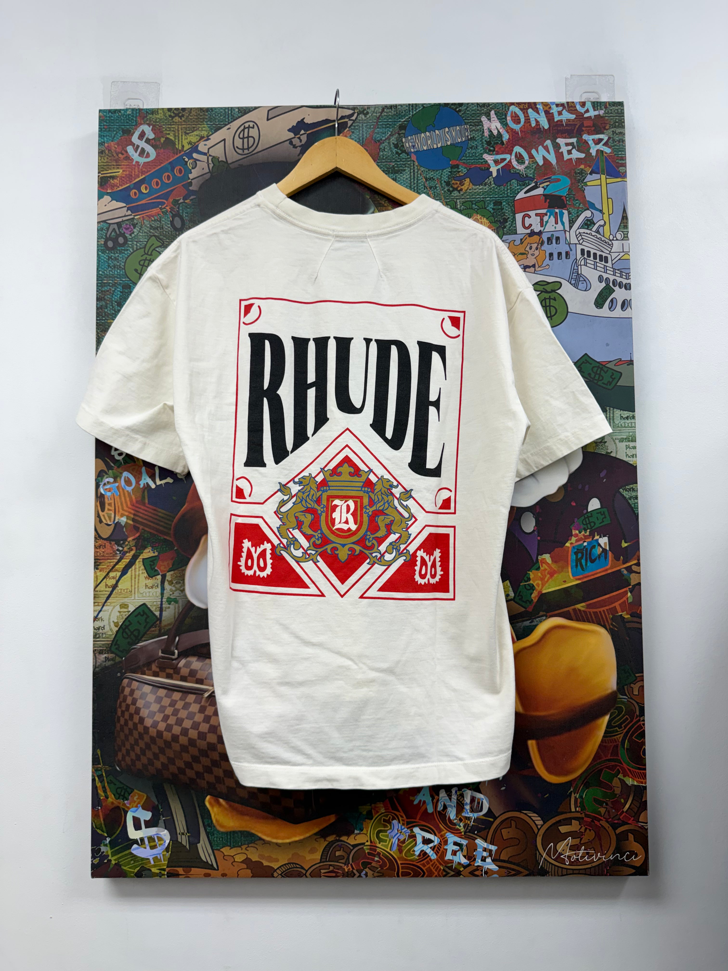 Rhude Cream Card Tee