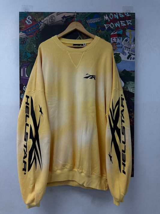 Hellstar Crewneck Yellow New XXL With Tags