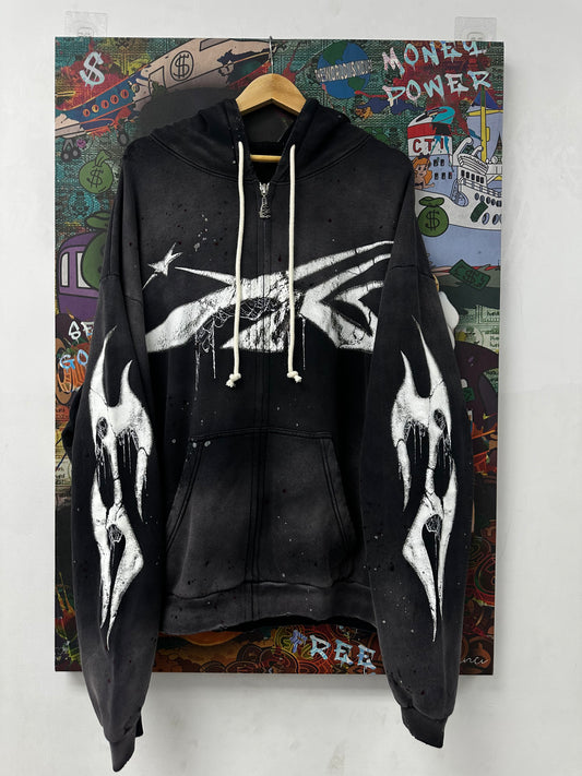 Hellstar Halloween Zip Up Black New XL With Tags