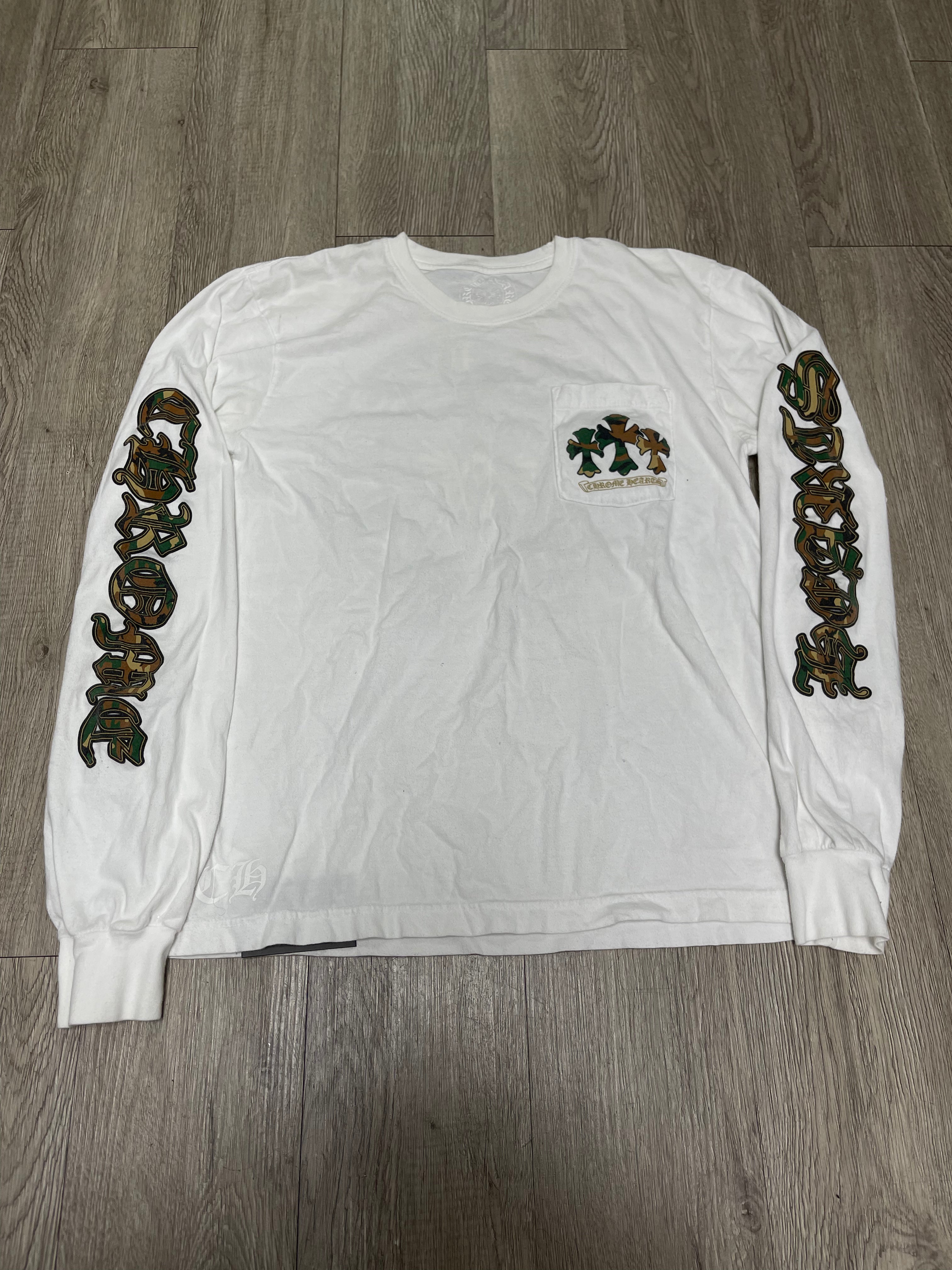 Chrome Hearts White Camo Horseshoe Long Sleeve