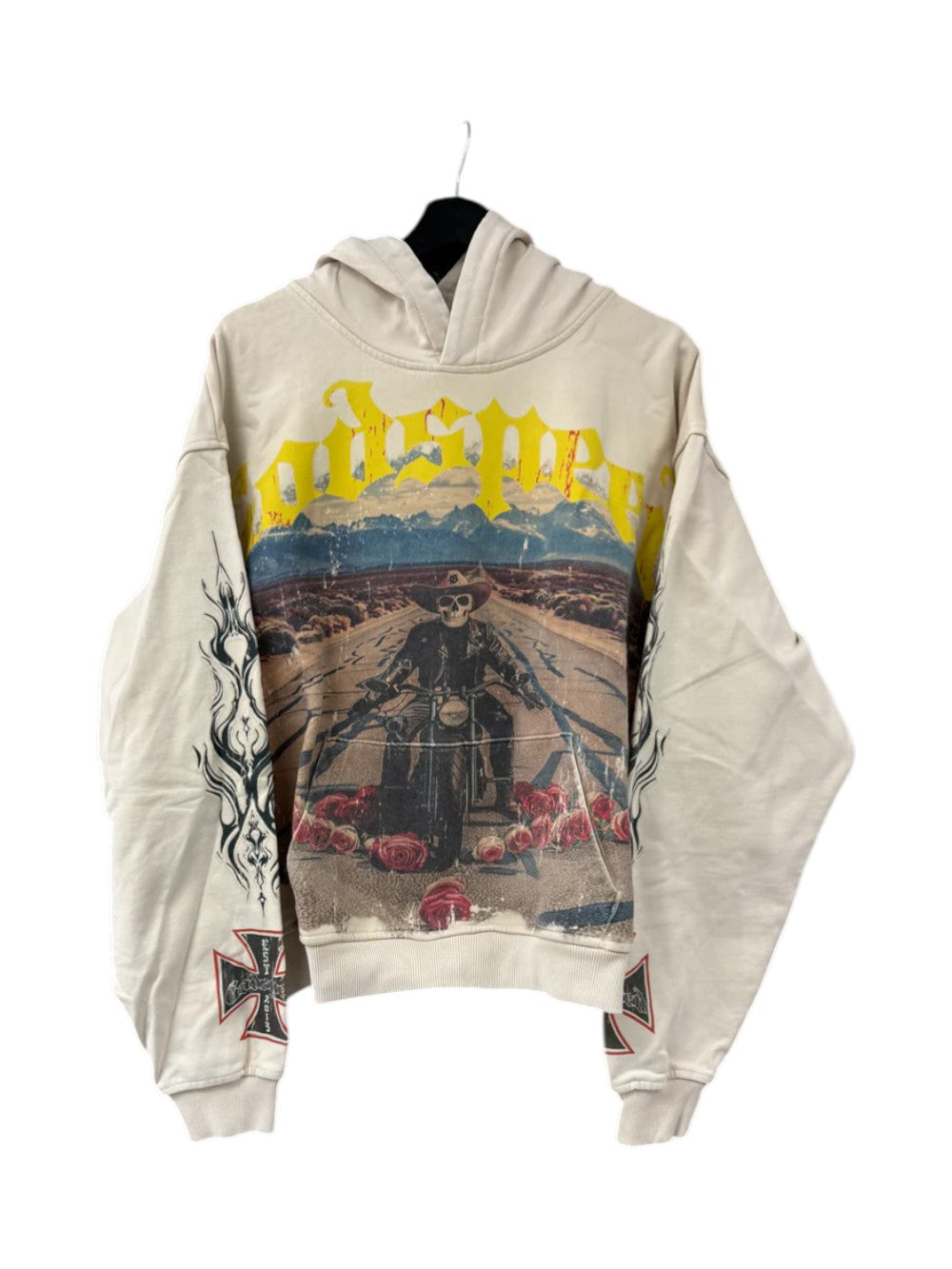 Godspeed Hoodie Long Lonely Road Road Cream Hoodie