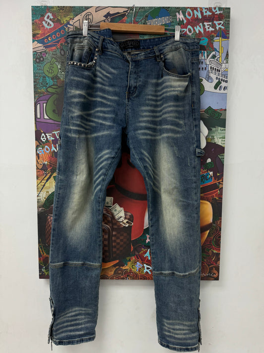 Godspeed Light Wash Jeans Used 38 N/A
