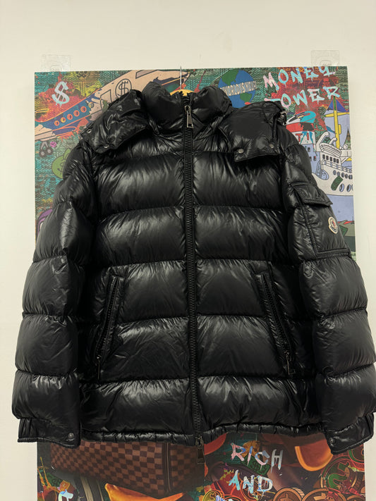 Moncler Jacket Black Maya  Used 2 N/A