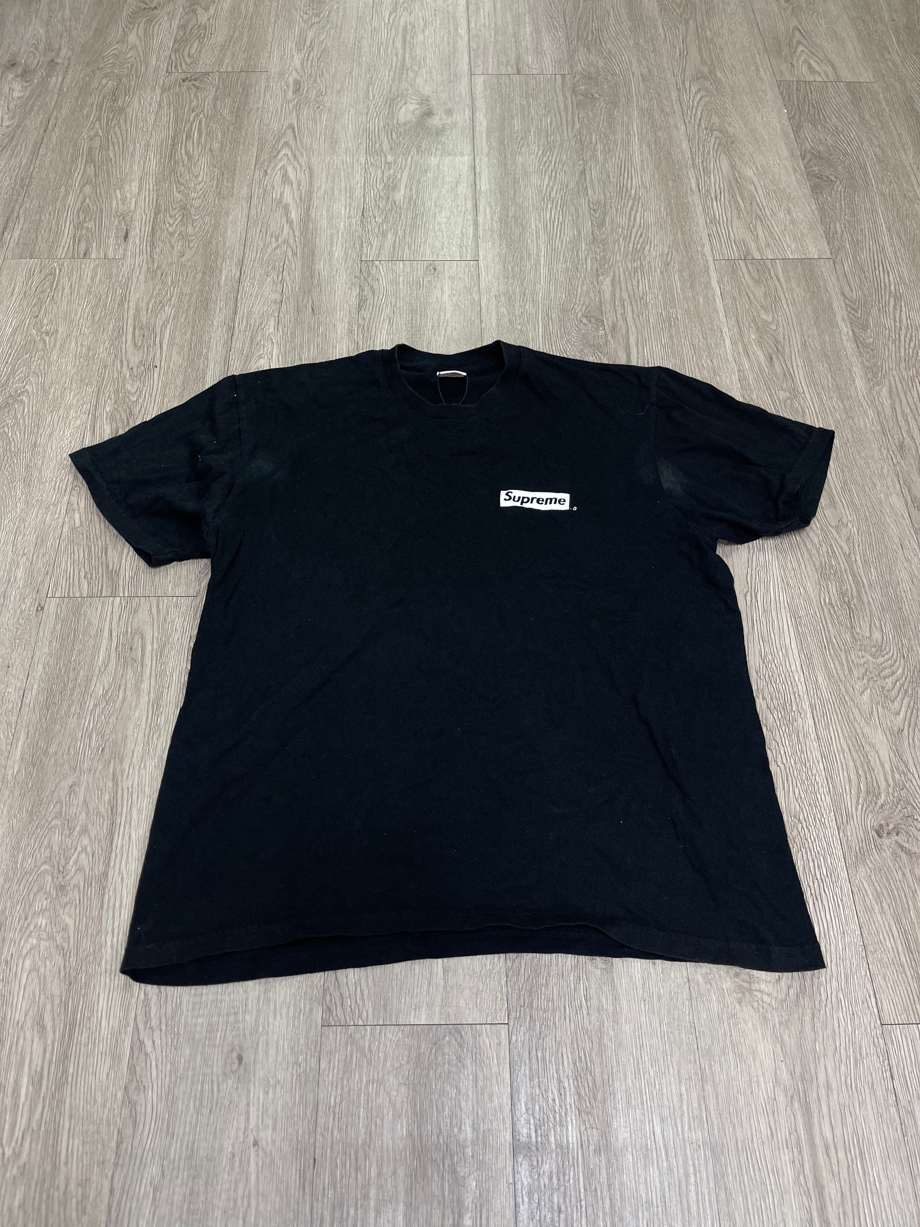 Supreme Black White No More Shit Tee