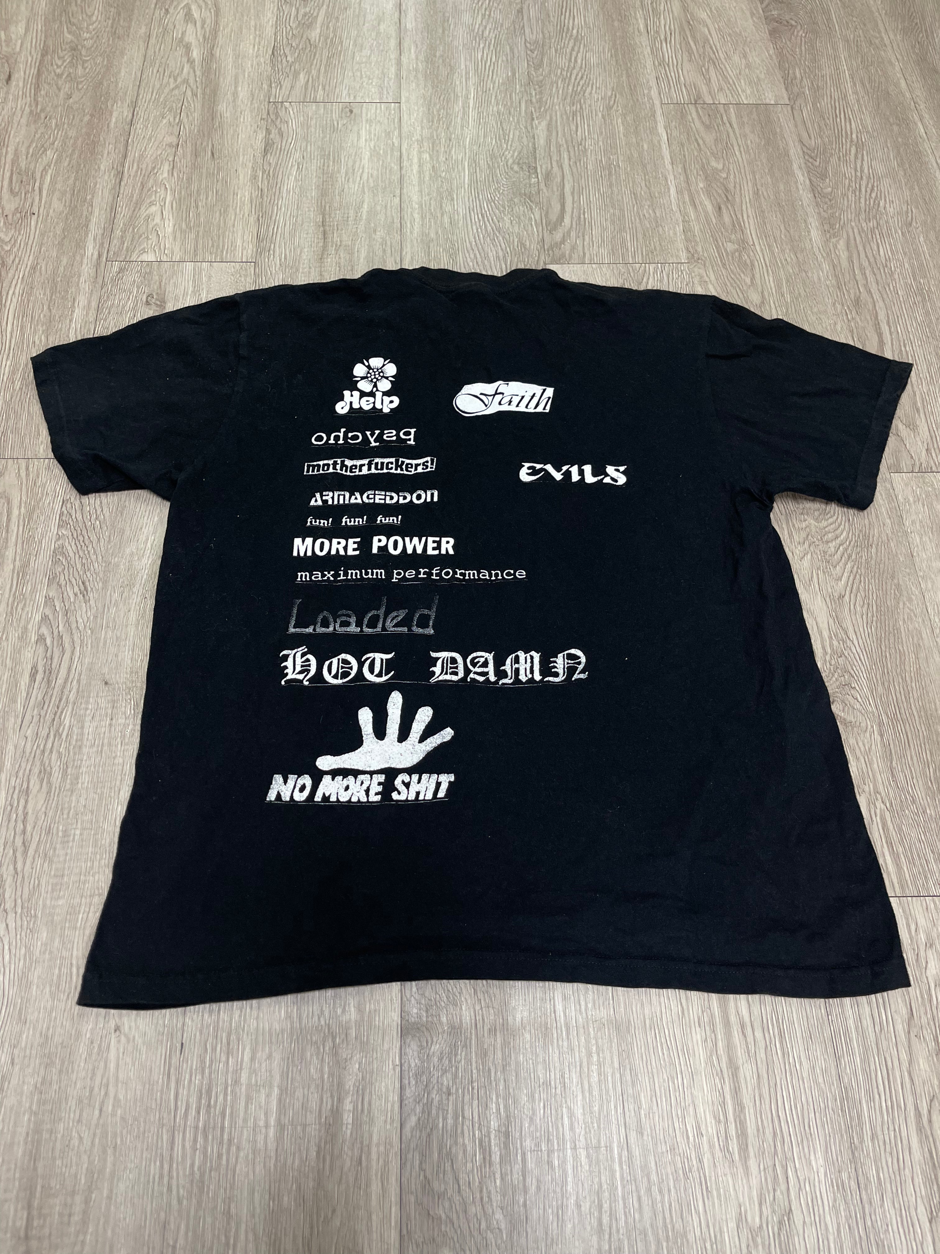 Supreme Black White No More Shit Tee