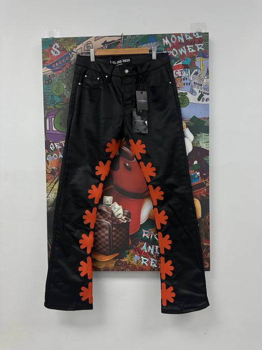 LOST SHDWS Wax Jeans Orange  Used 32 N/A