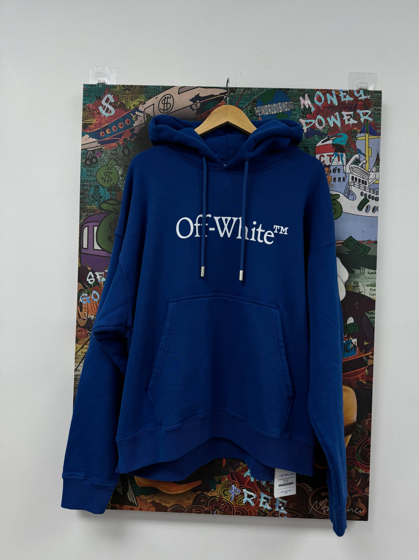 Off White Hoodie Royal Blue White New XL With Tags