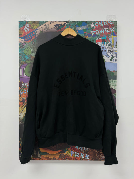 Essentials Hoodie Jet Black Used Medium N/A